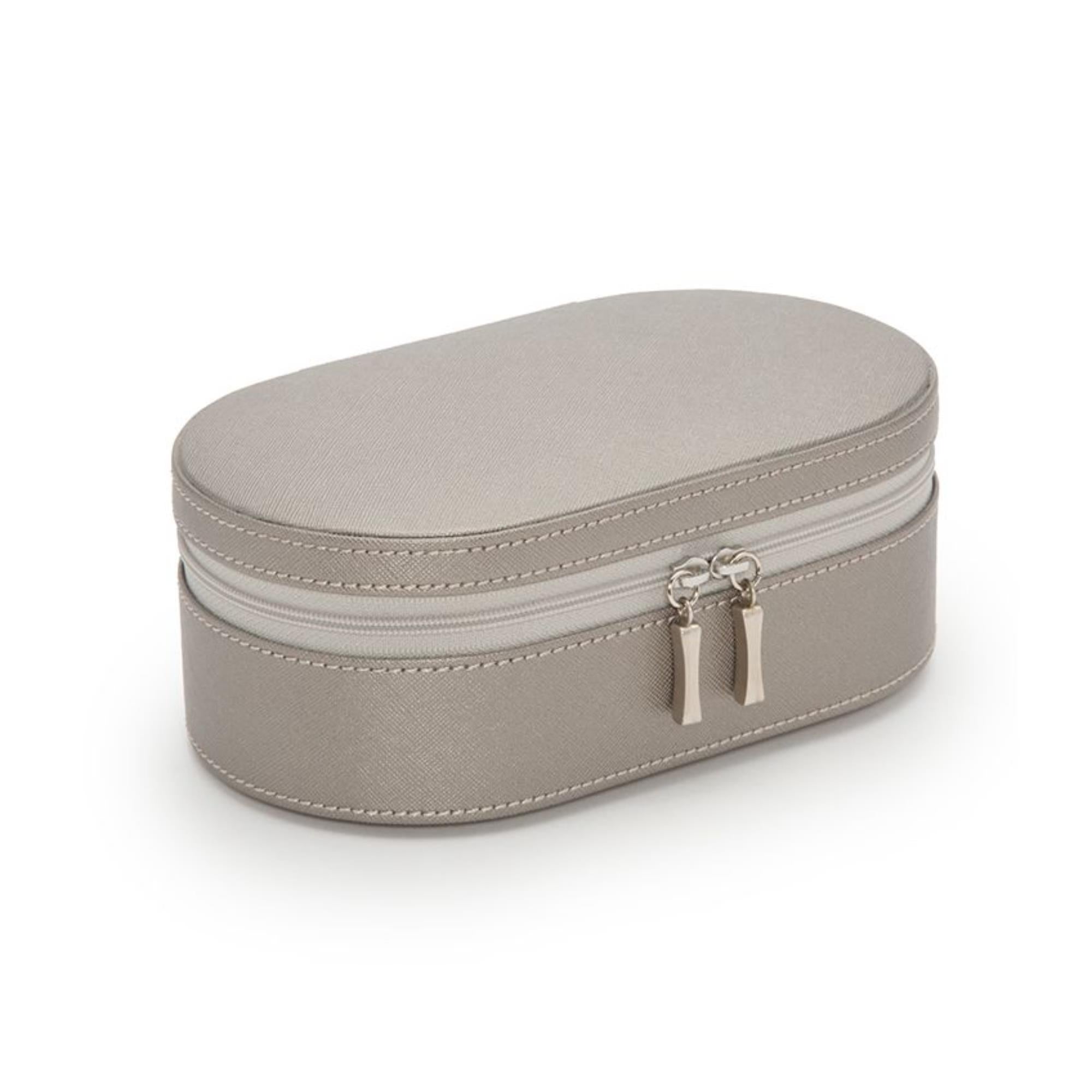 WOLF Heritage Oval Zip Case Tan Leather 280634