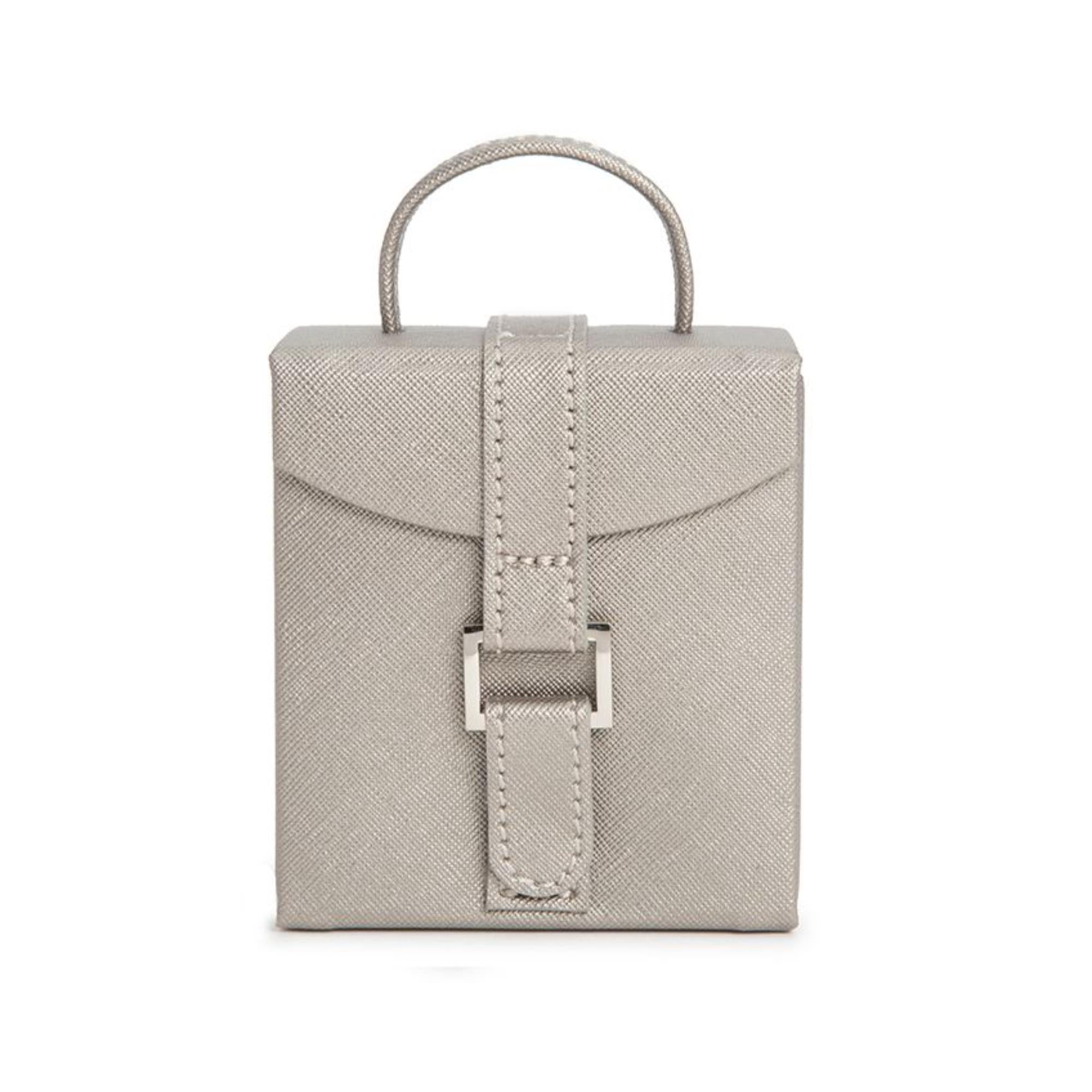WOLF Heritage Fold-Out Jewelry Box Tan Leather 281234