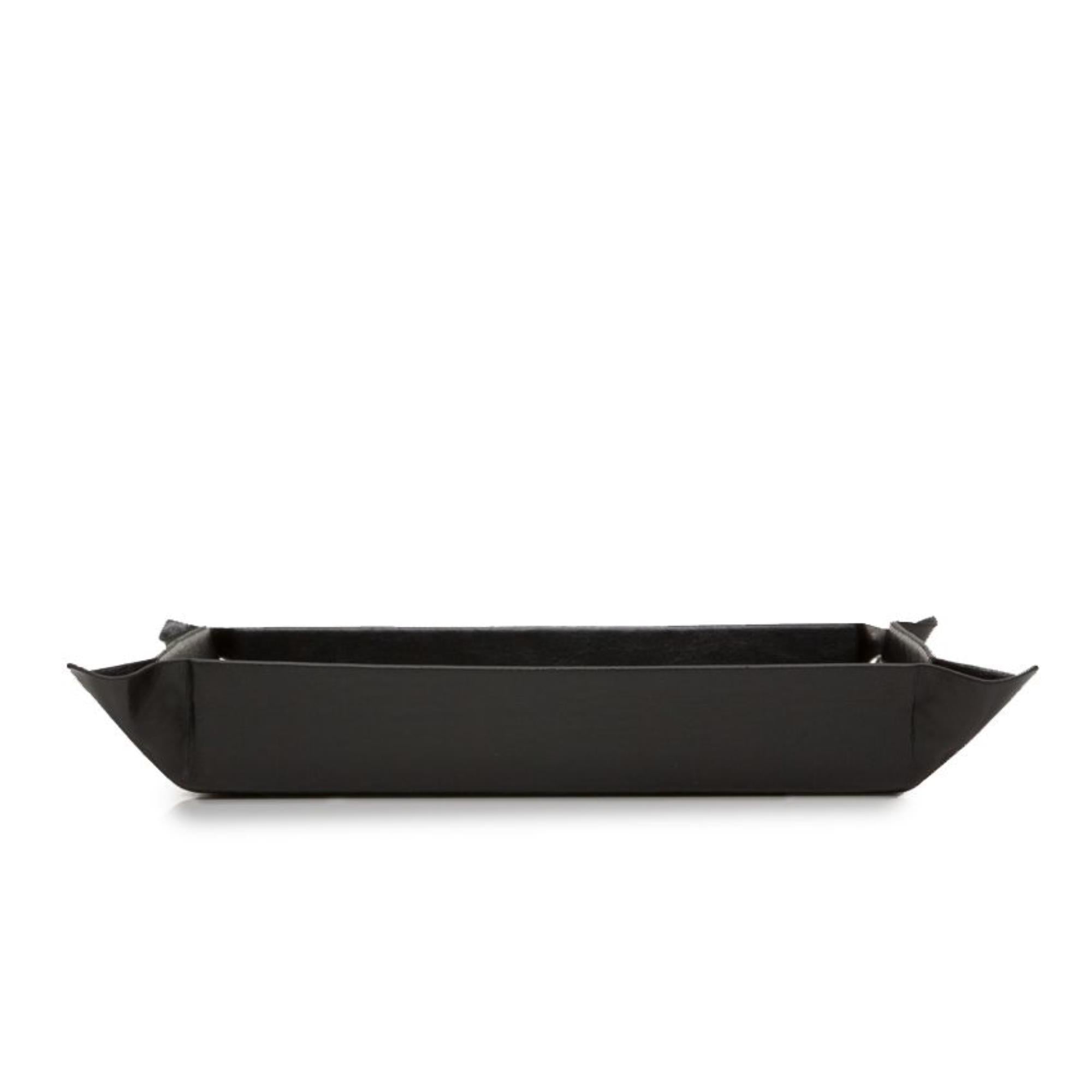 WOLF Heritage Coin Tray Black Leather 290002