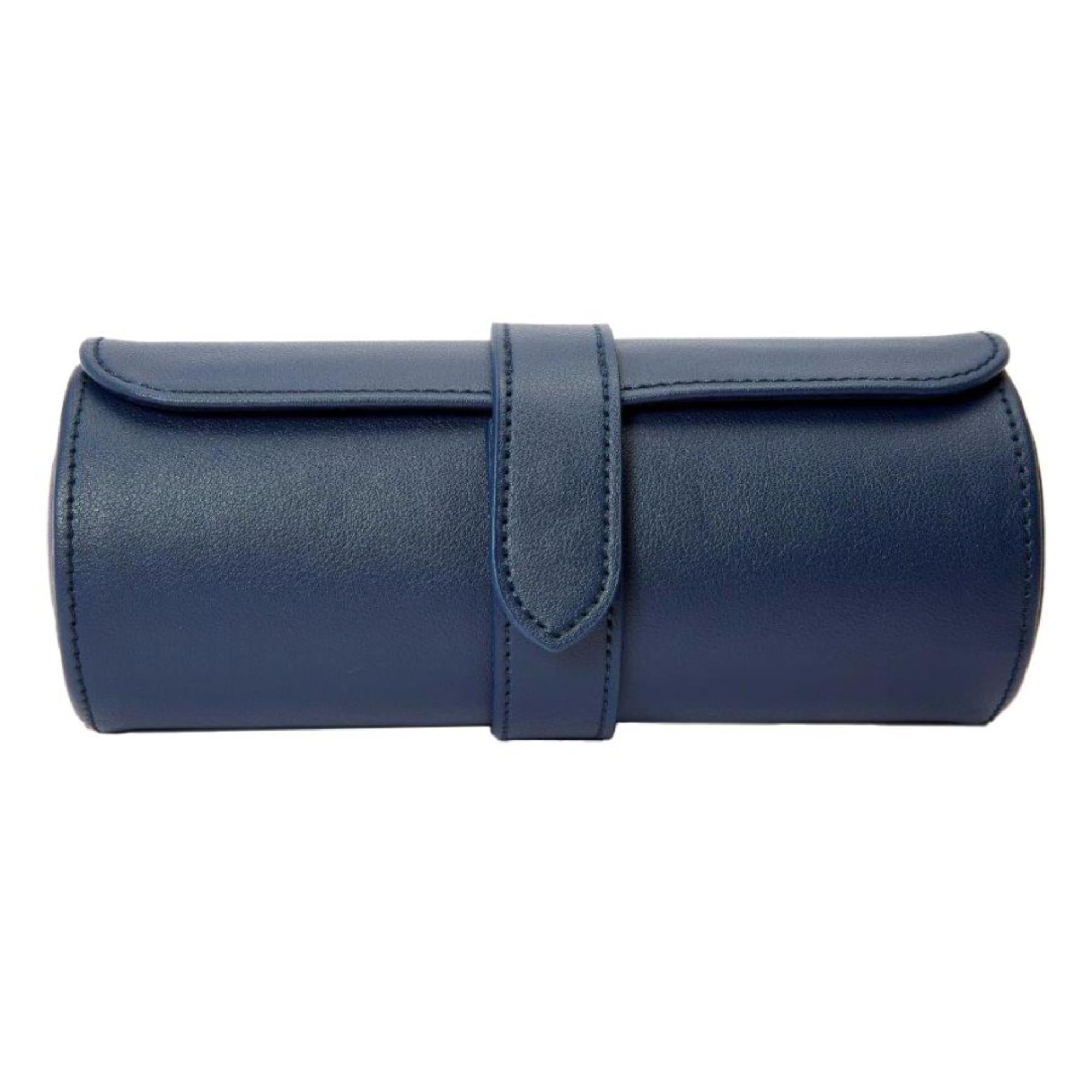 WOLF Heritage Watch Roll Navy Leather 305617
