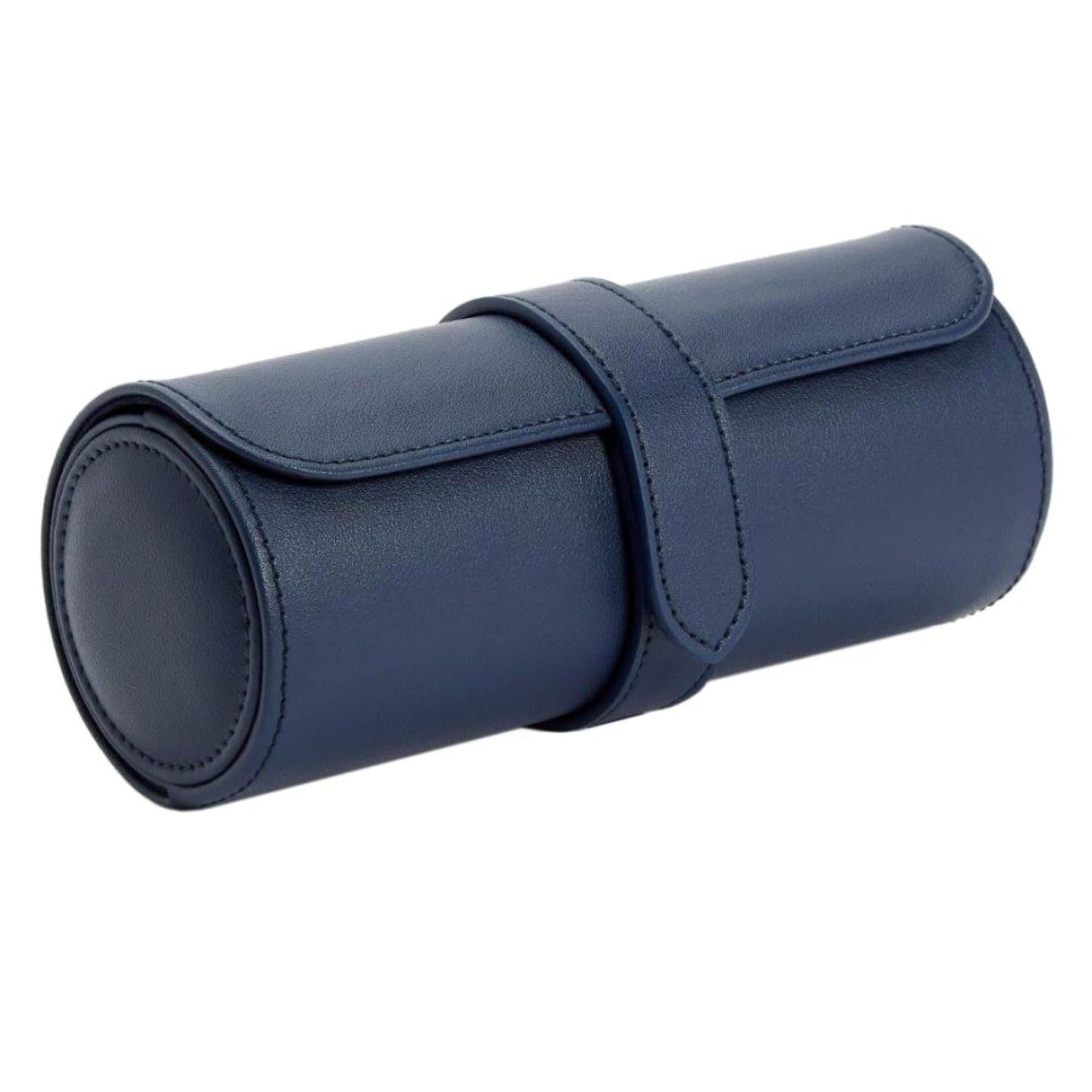 WOLF Heritage Watch Roll Navy Leather 305617
