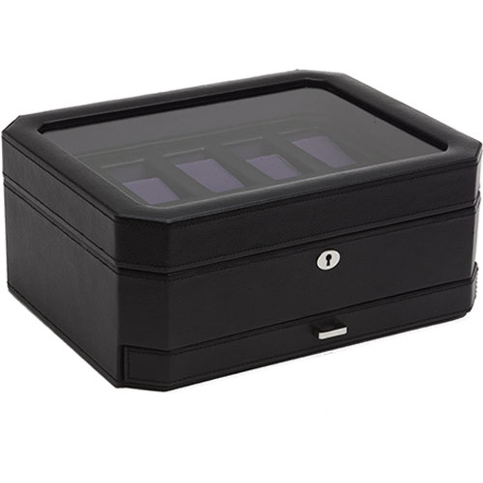 WOLF Windsor Black & Purple Watch Box 458603