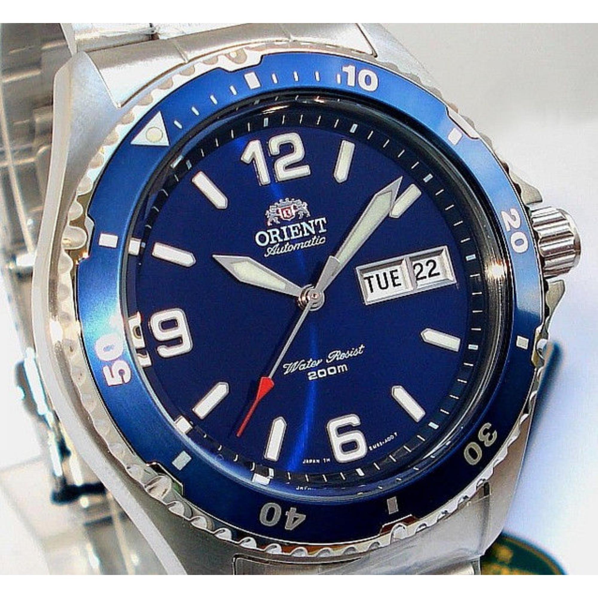 Orient Mako II Automatic Blue Dial Stainless Steel Bracelet Men’s Dive Watch TAA02002D9