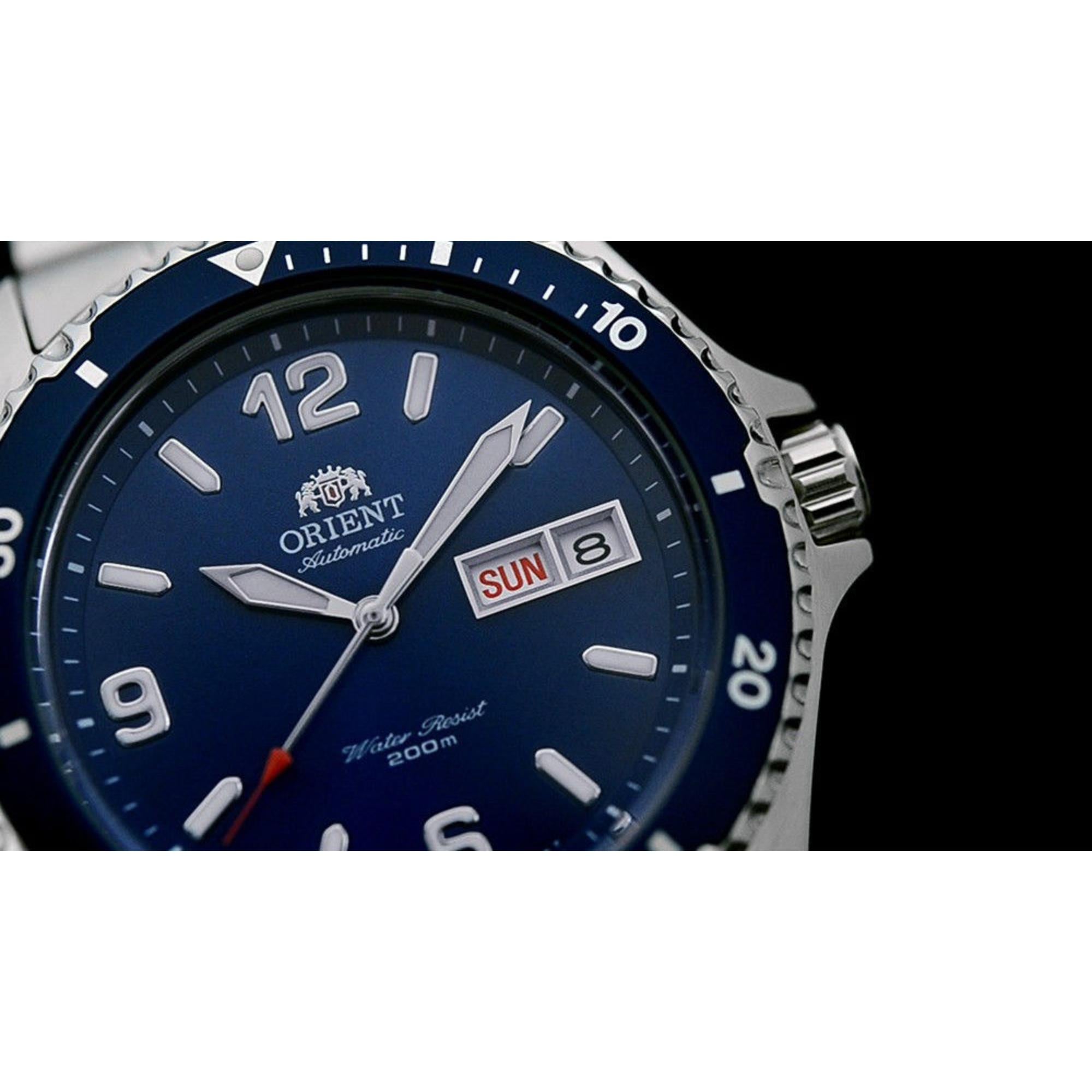 Orient Mako II Automatic Blue Dial Stainless Steel Bracelet Men’s Dive Watch TAA02002D9