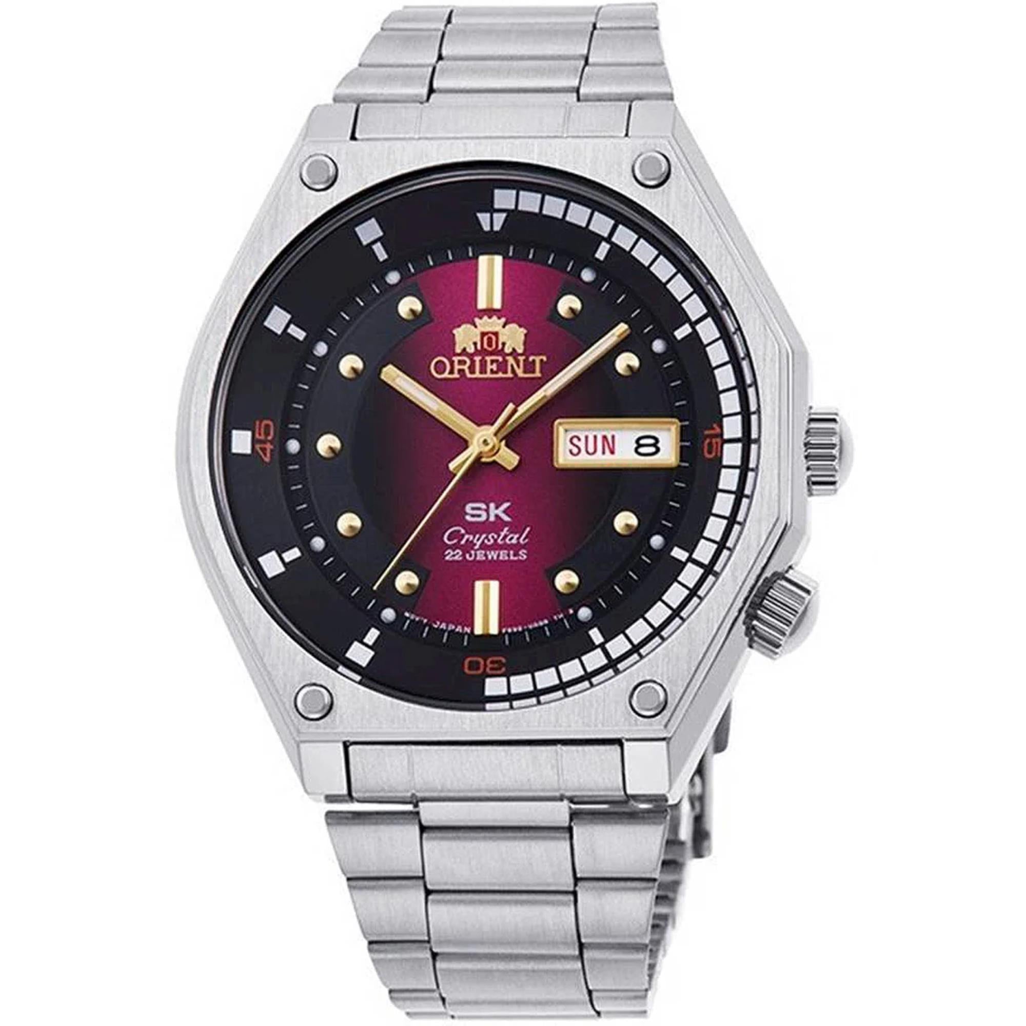 Orient Neo-70’s Red Dial Stainless Steel Mechanical Men’s Watch RA-AA0B02R39B