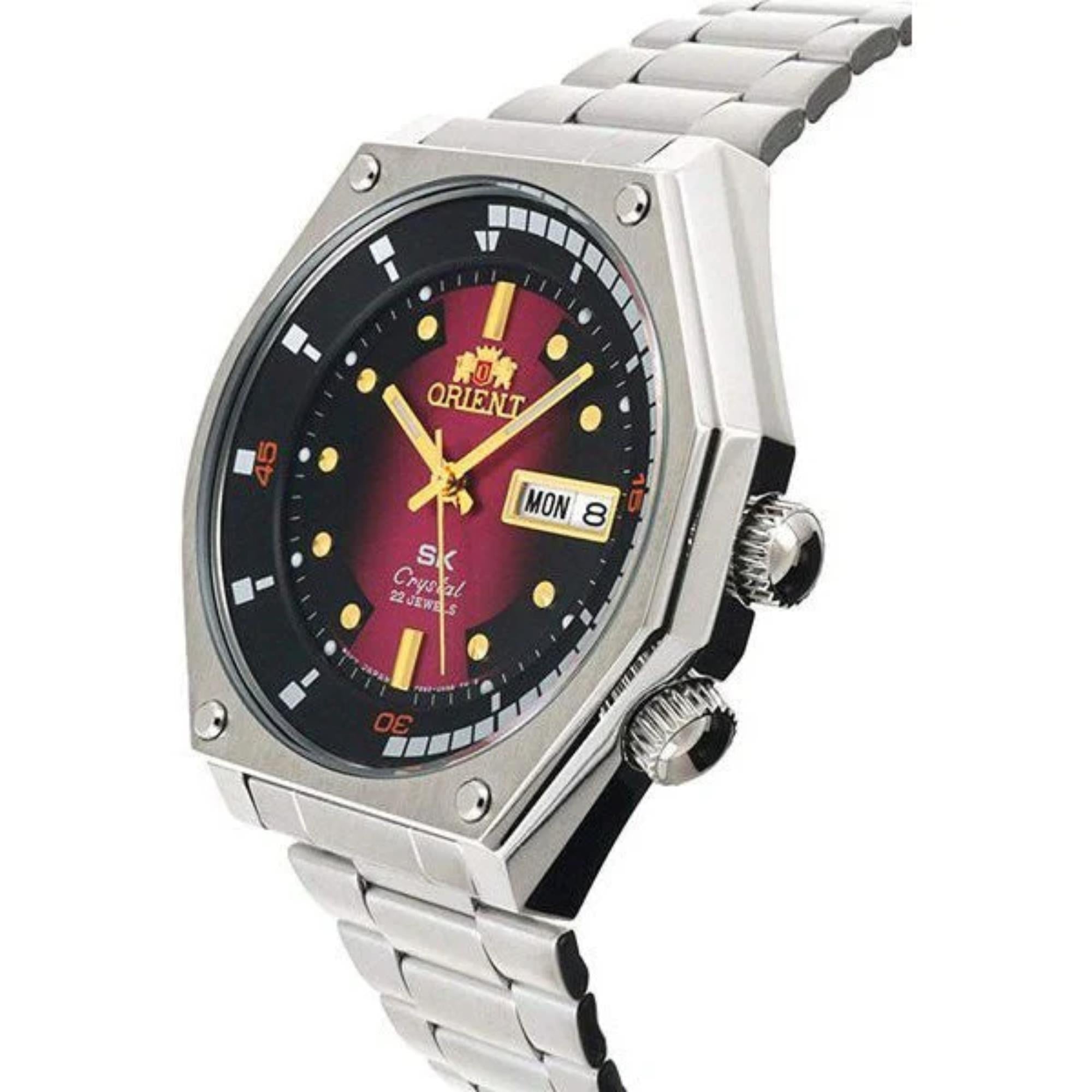 Orient Neo-70’s Red Dial Stainless Steel Mechanical Men’s Watch RA-AA0B02R39B