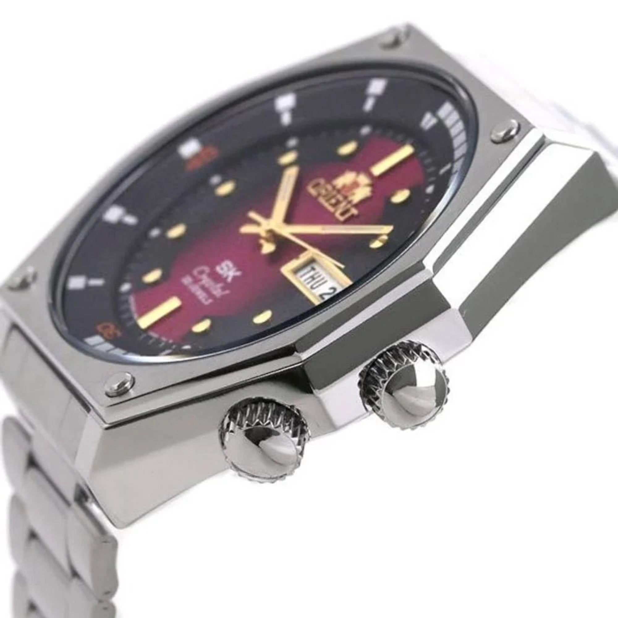 Orient Neo-70’s Red Dial Stainless Steel Mechanical Men’s Watch RA-AA0B02R39B