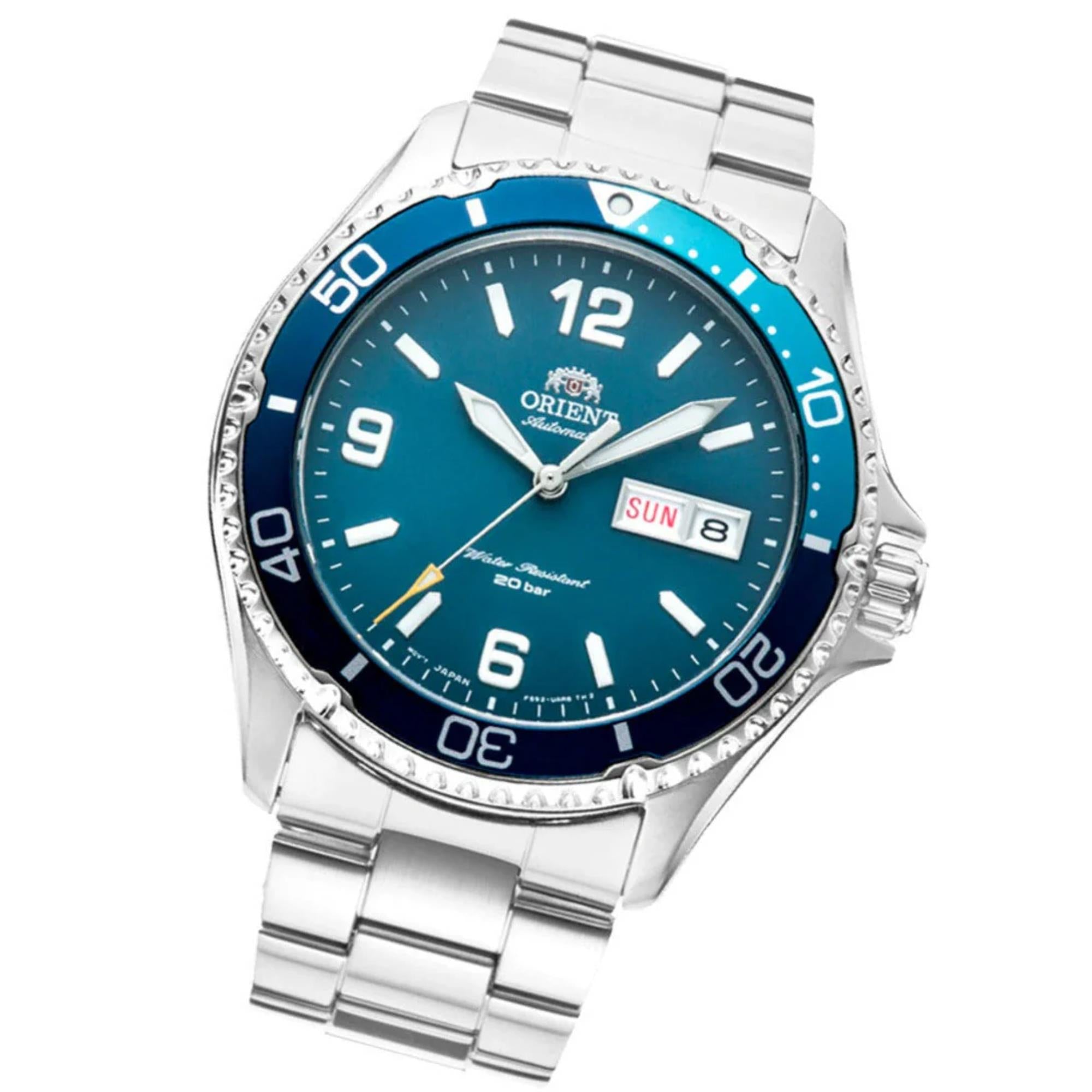 Orient Mako 2023 Automatic Blue Dial Steel Strap Men’s Watch RA-AA0818L39B