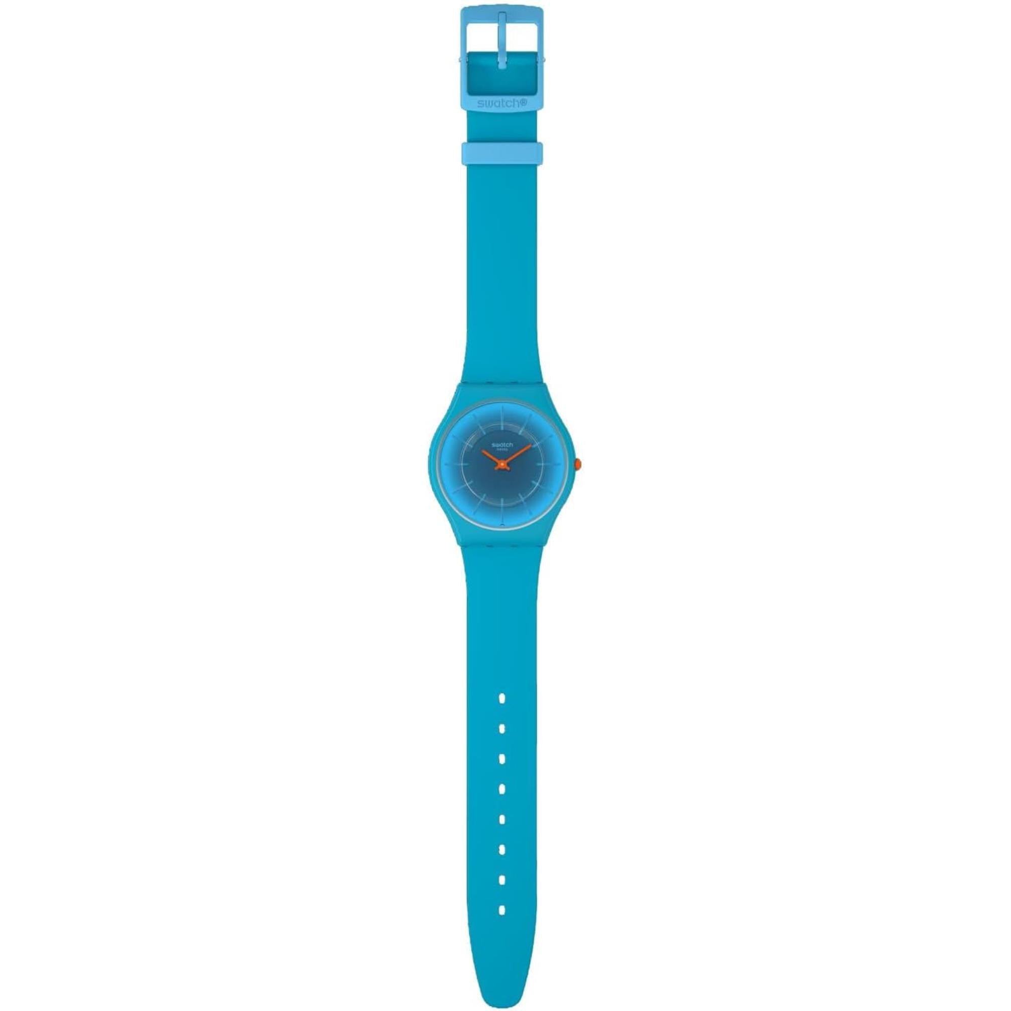 Swatch Skin Radiantly Teal Quartz Blue Dial Unisex Watch SS08N114