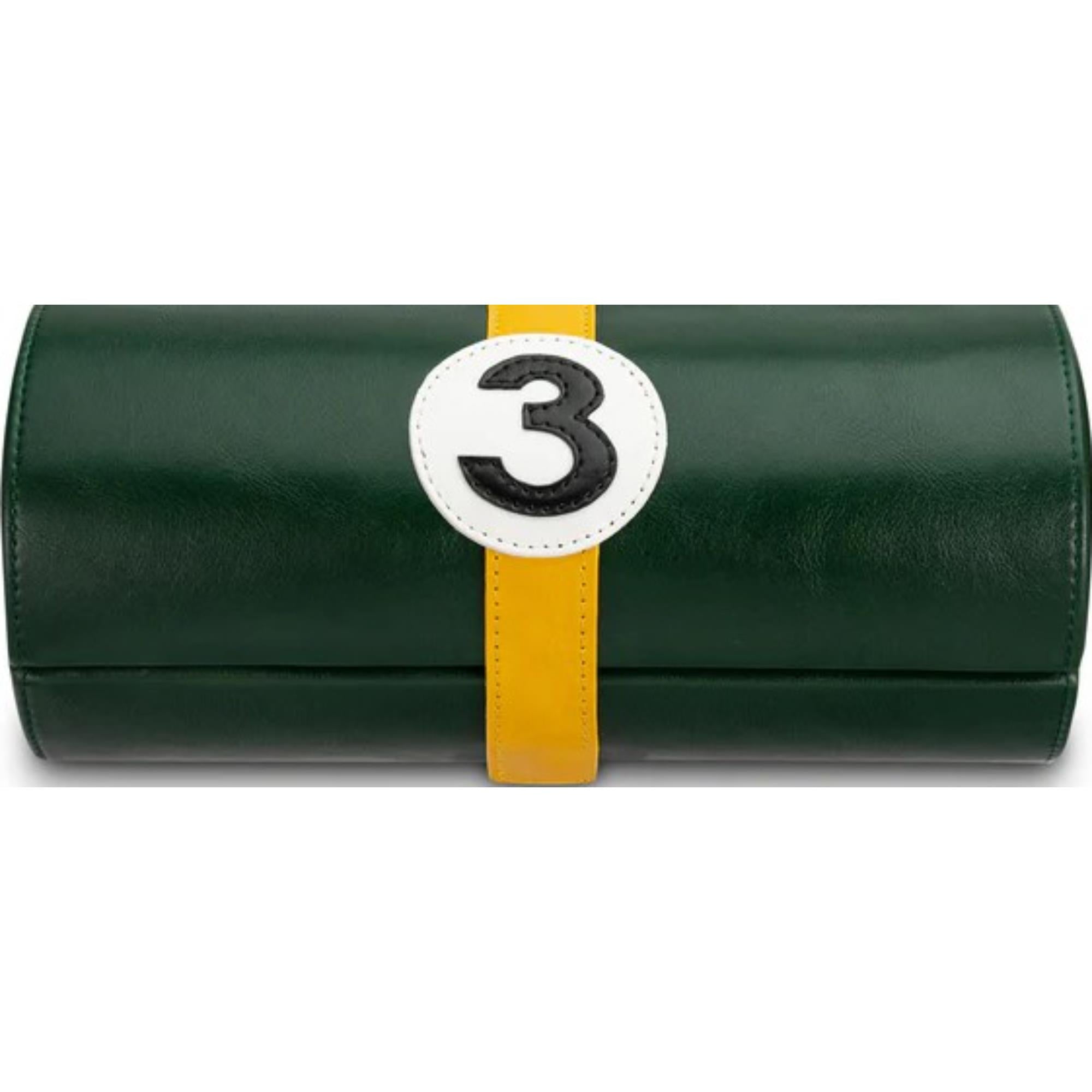 Mainspring Raceday Podium 4-Slot Watch Case Collector Pouch - Racing Green MS-101-WR1-03
