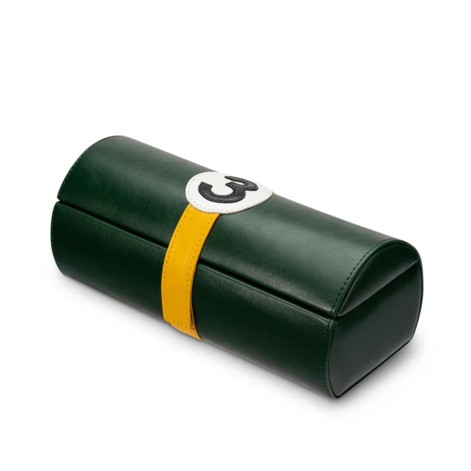 Mainspring Raceday Podium 4-Slot Watch Case Collector Pouch - Racing Green MS-101-WR1-03