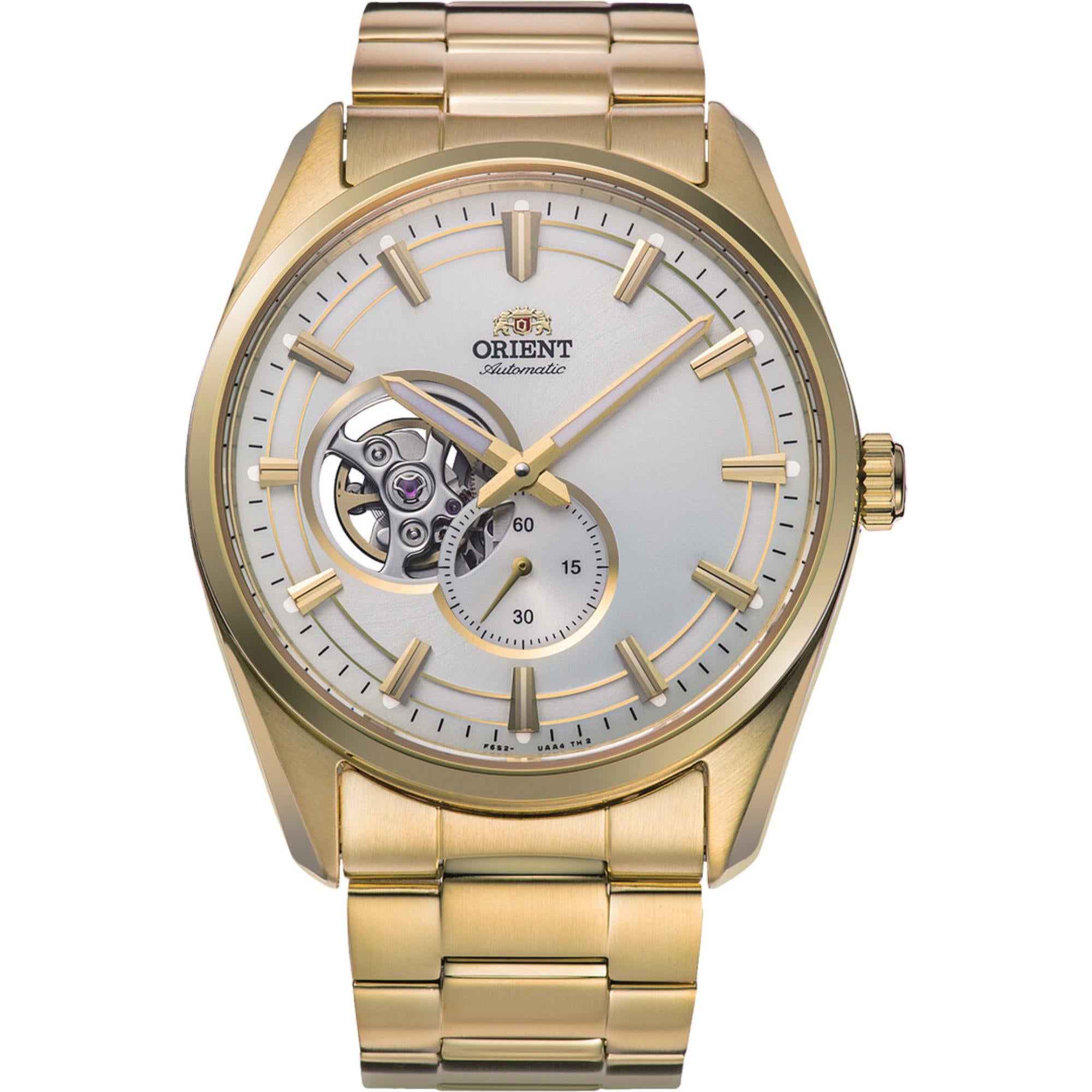Orient Contemporary Semi Skeleton White Dial Men's Watch RA-AR0007S30B