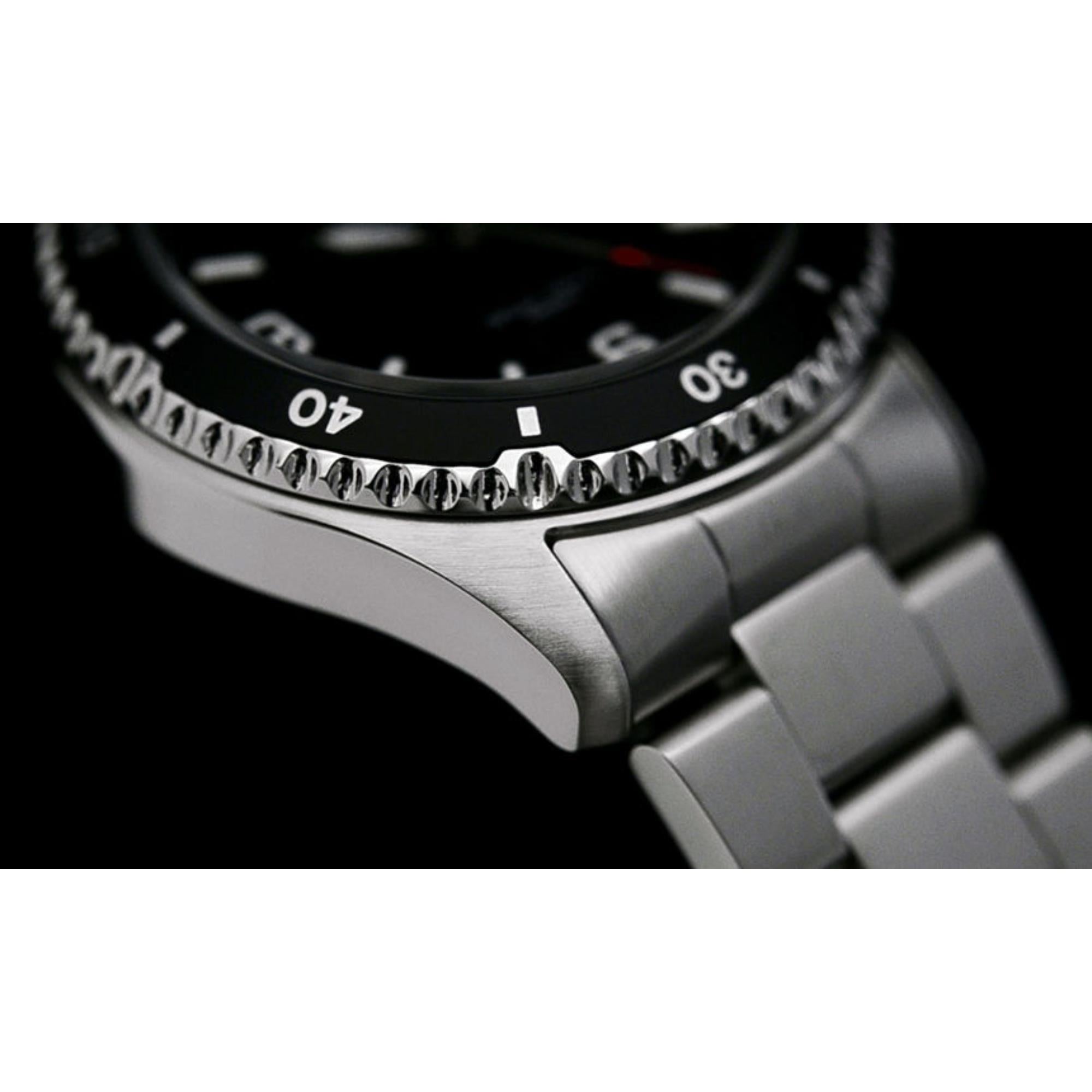 Orient Mako Ray II Automatic Black Dial Steel Strap Men's Dive Watch TAA02004B9