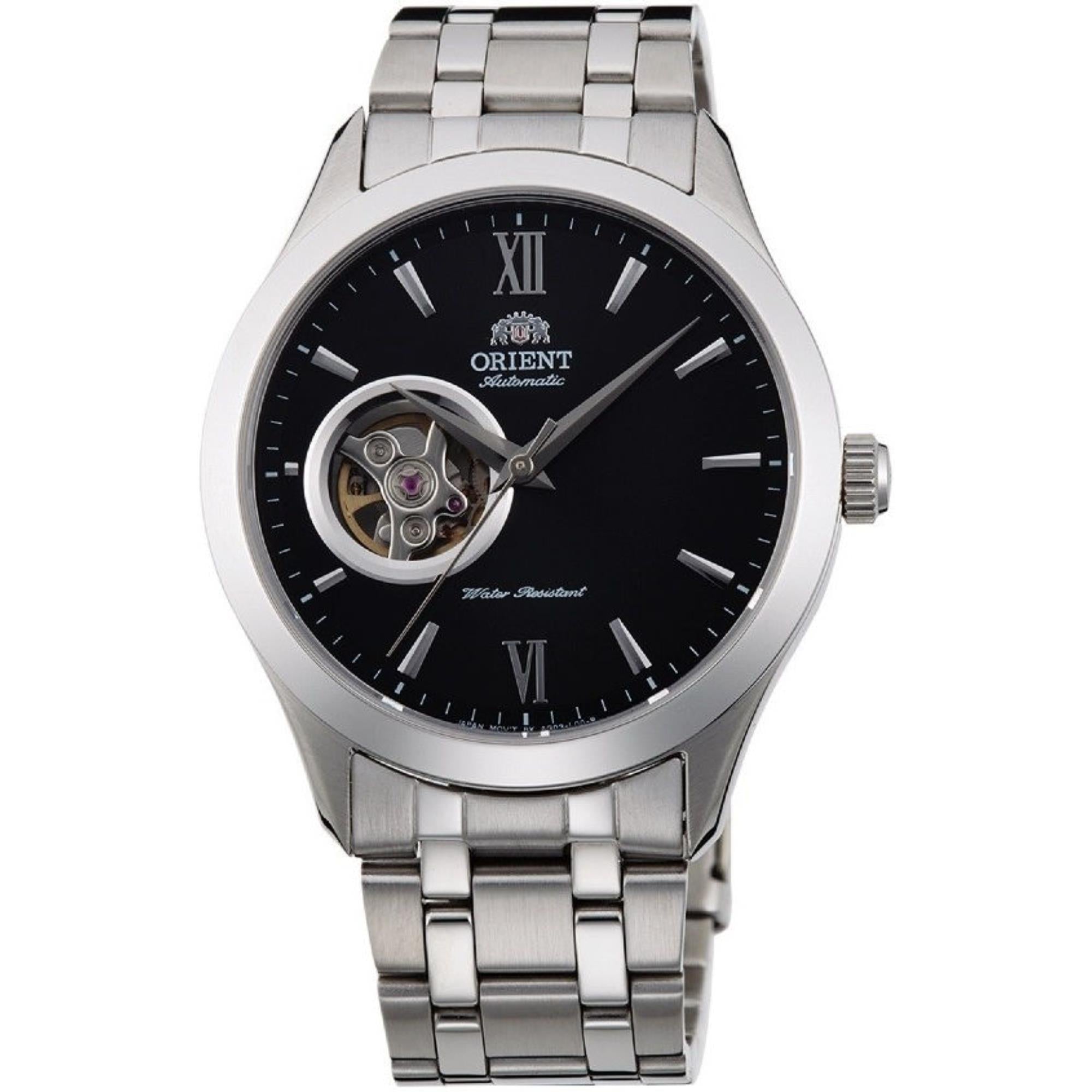 Orient Contemporary Open-Heart Automatic Black Dial Men's Watch TAG03001B0