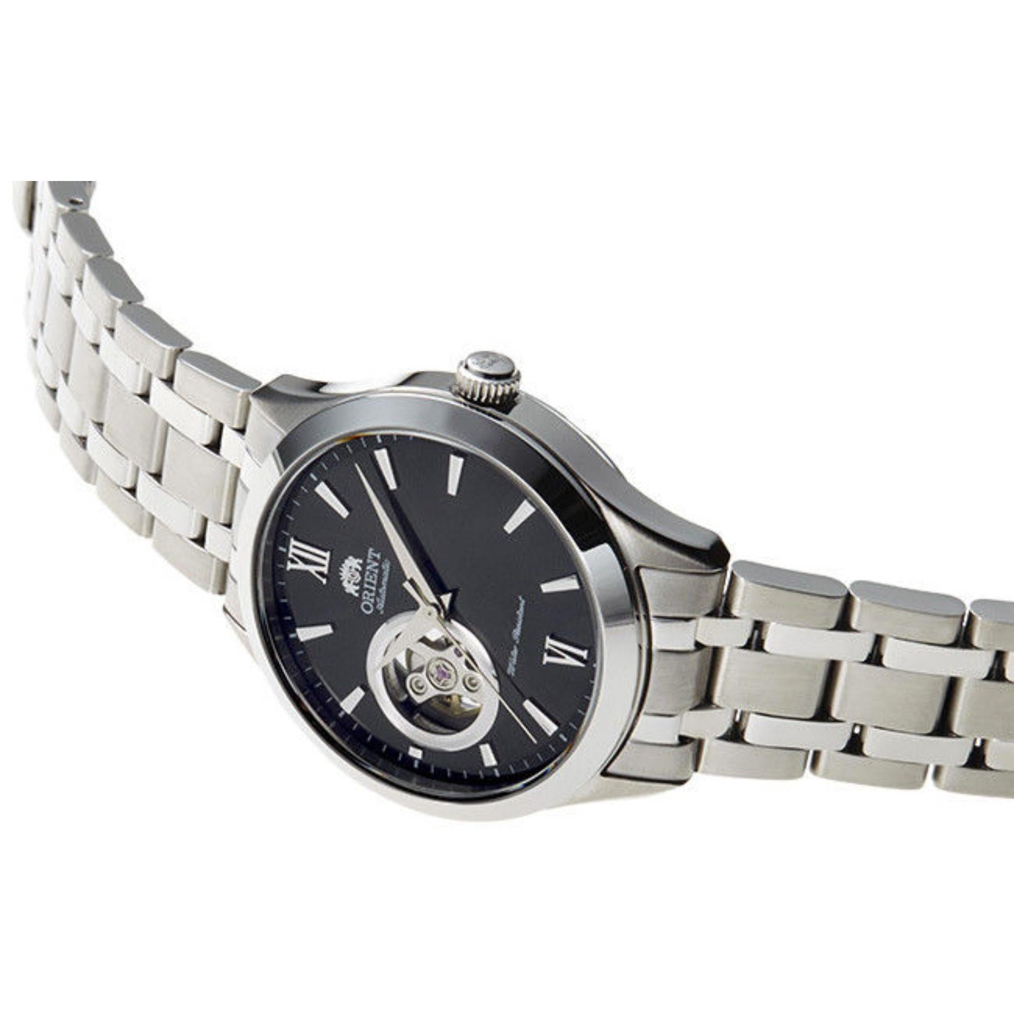 Orient Contemporary Open-Heart Automatic Black Dial Men's Watch TAG03001B0