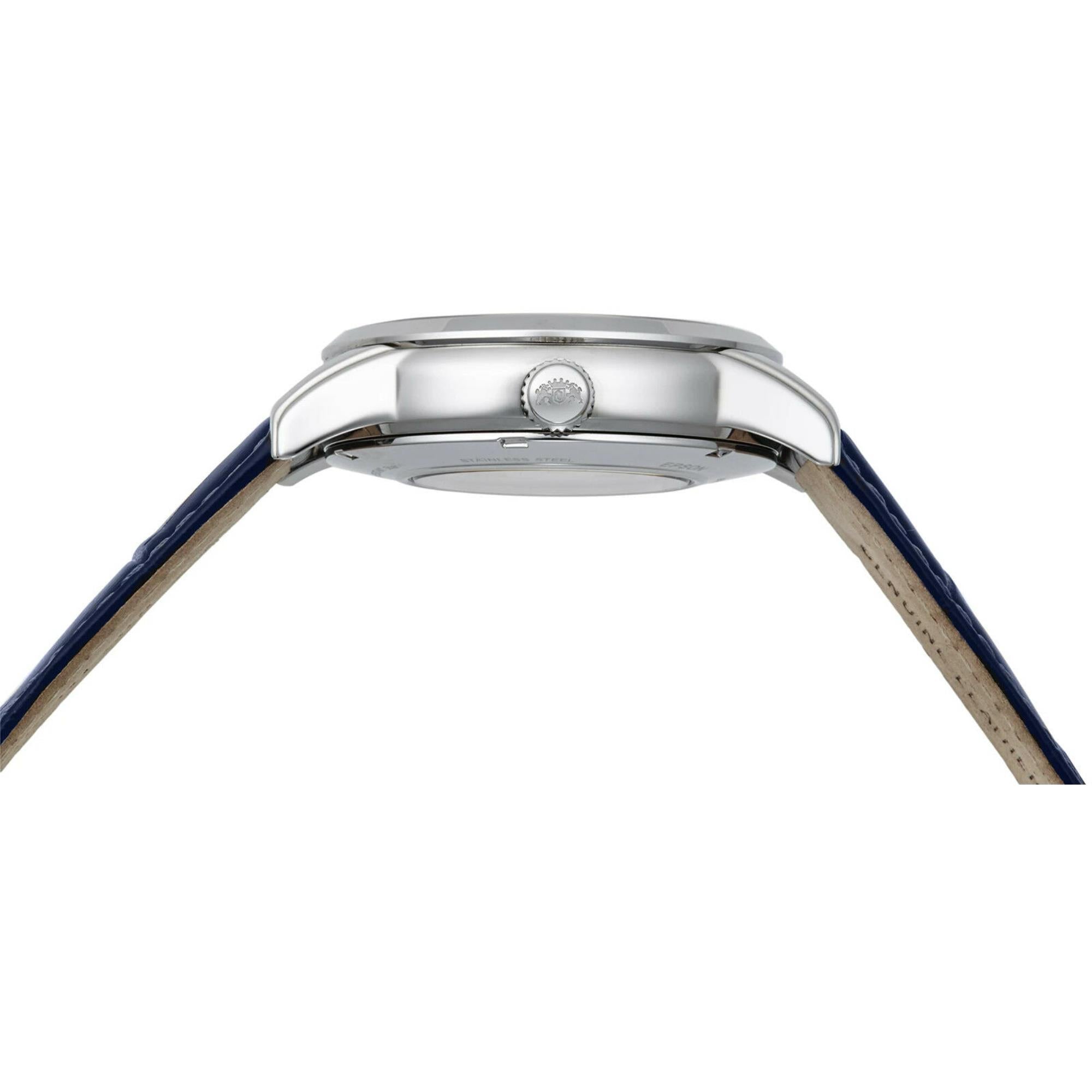 Orient Sun and Moon Automatic Blue Dial Leather Strap Men's Watch RA-AK0011D30B