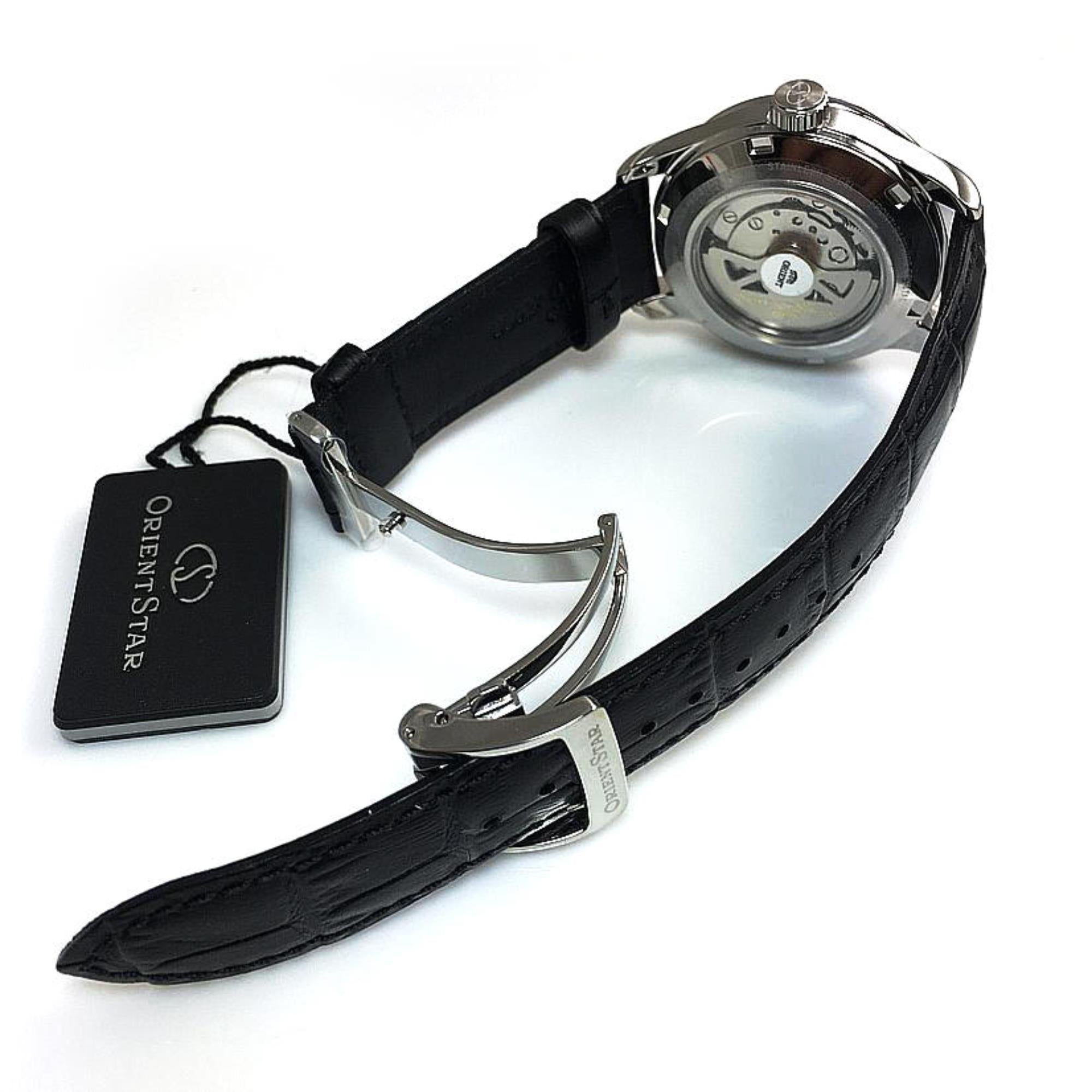 Orient Star Contemporary Open Heart Automatic Sapphire Brown Dial Leather Strap Men's Watch RE-AT0007N00B