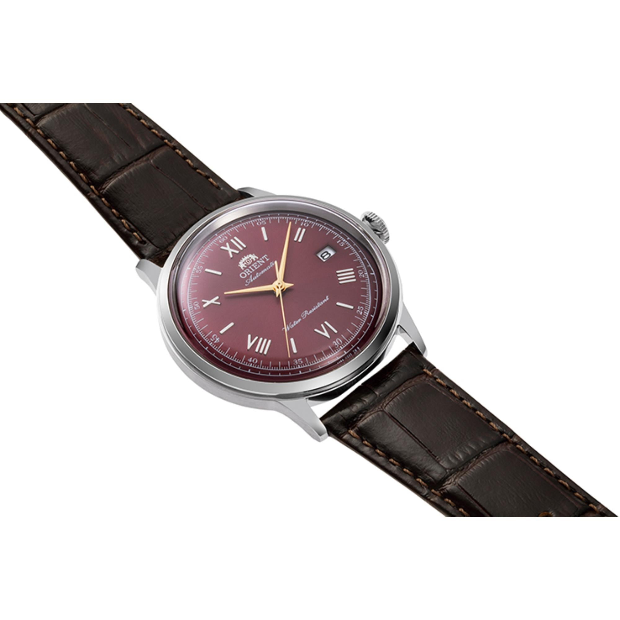 Orient Bambino Classic Red Dial Men's Dress Watch RA-AC0026R30B