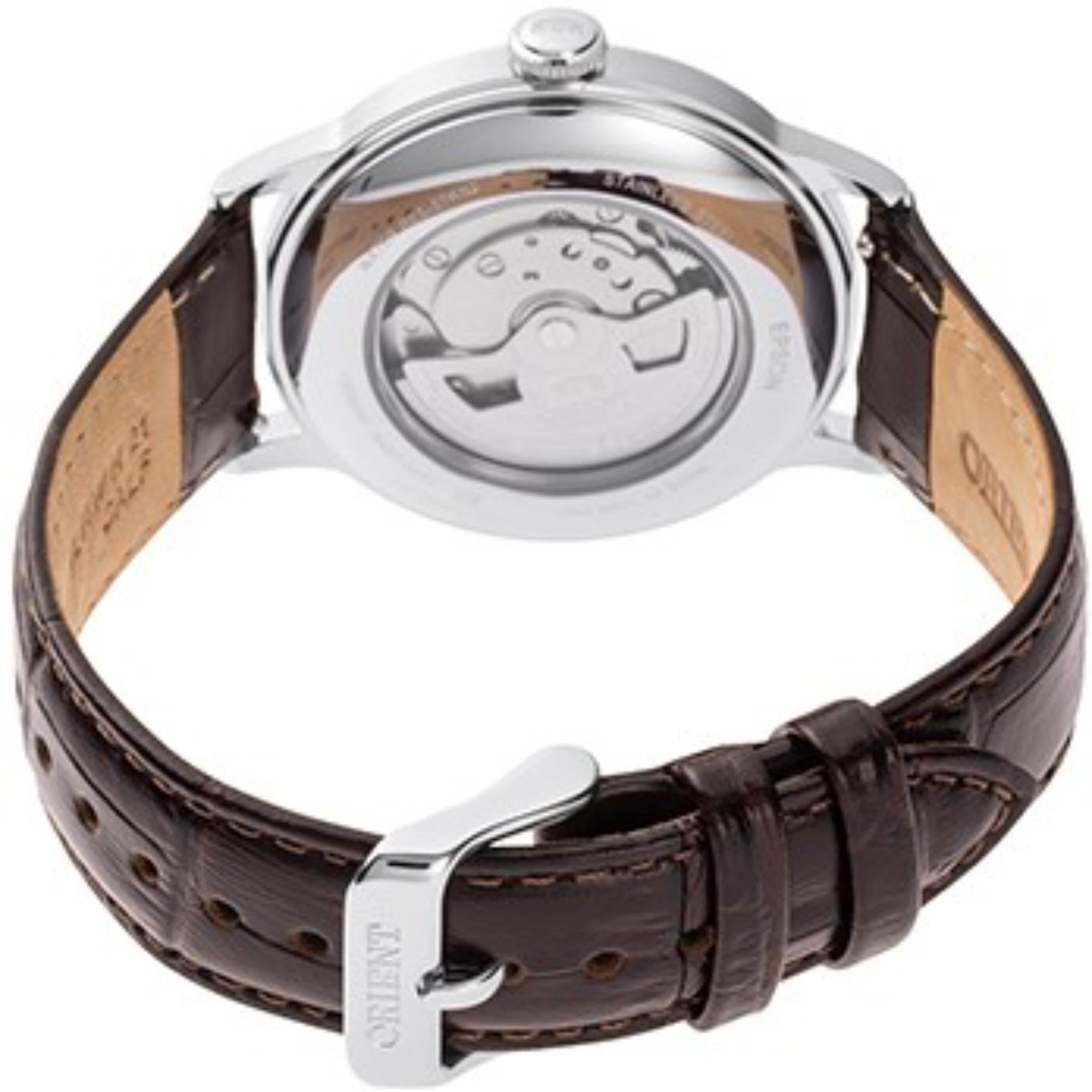 Orient Bambino Classic Vintage Style Red Dial Leather Strap Men's Watch RA-AC0026R30B