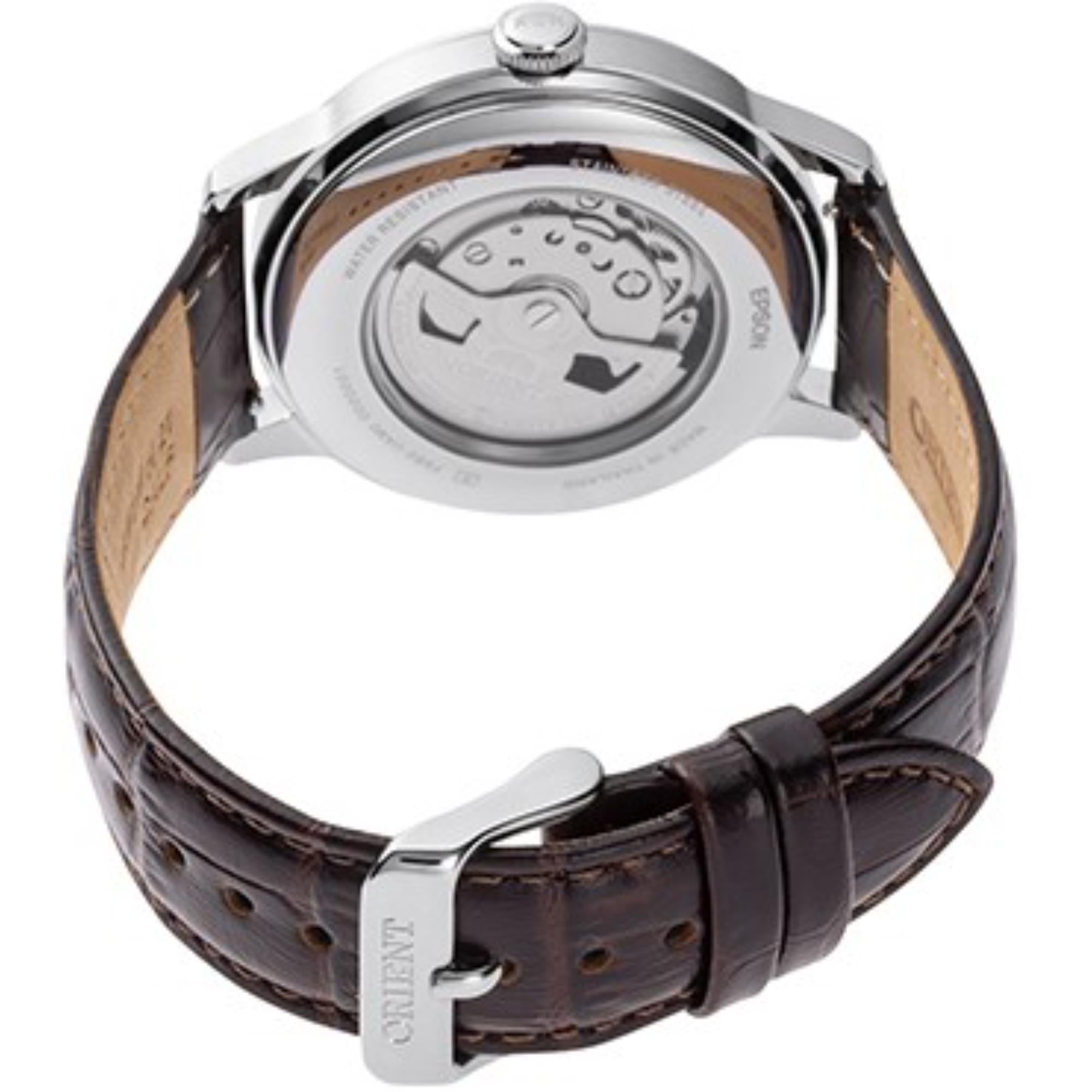 Orient Bambino Sun & Moon Red Dial Men's Watch RA-AK0807R30B