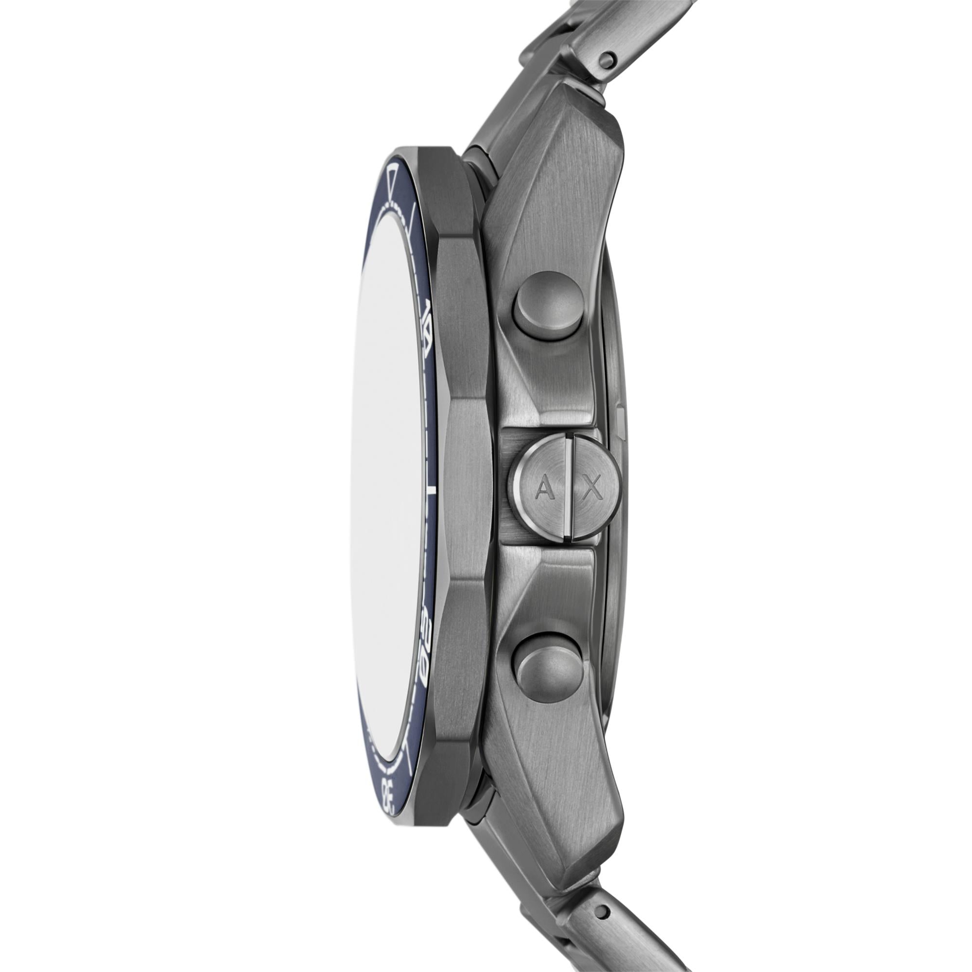 Armani Exchange Spencer Chronograph Quartz Blue Dial Stainless Steel Strap Men's Watch AX1967