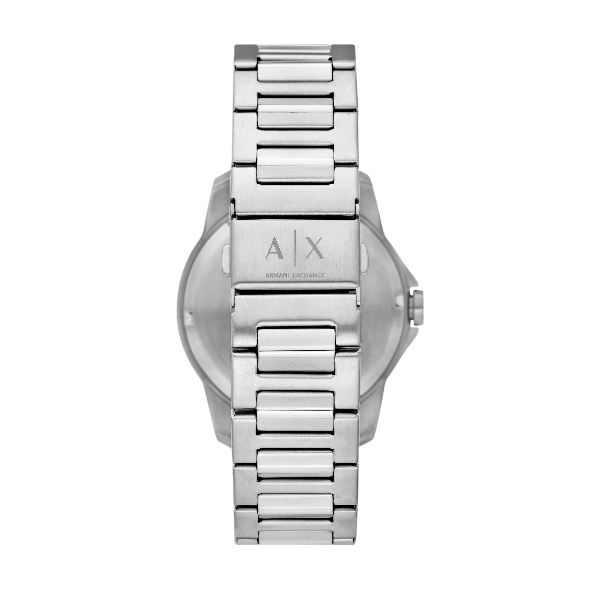 Armani Exchange Banks Quartz Blue Dial Stainless Steel Strap Men's Watch AX1767