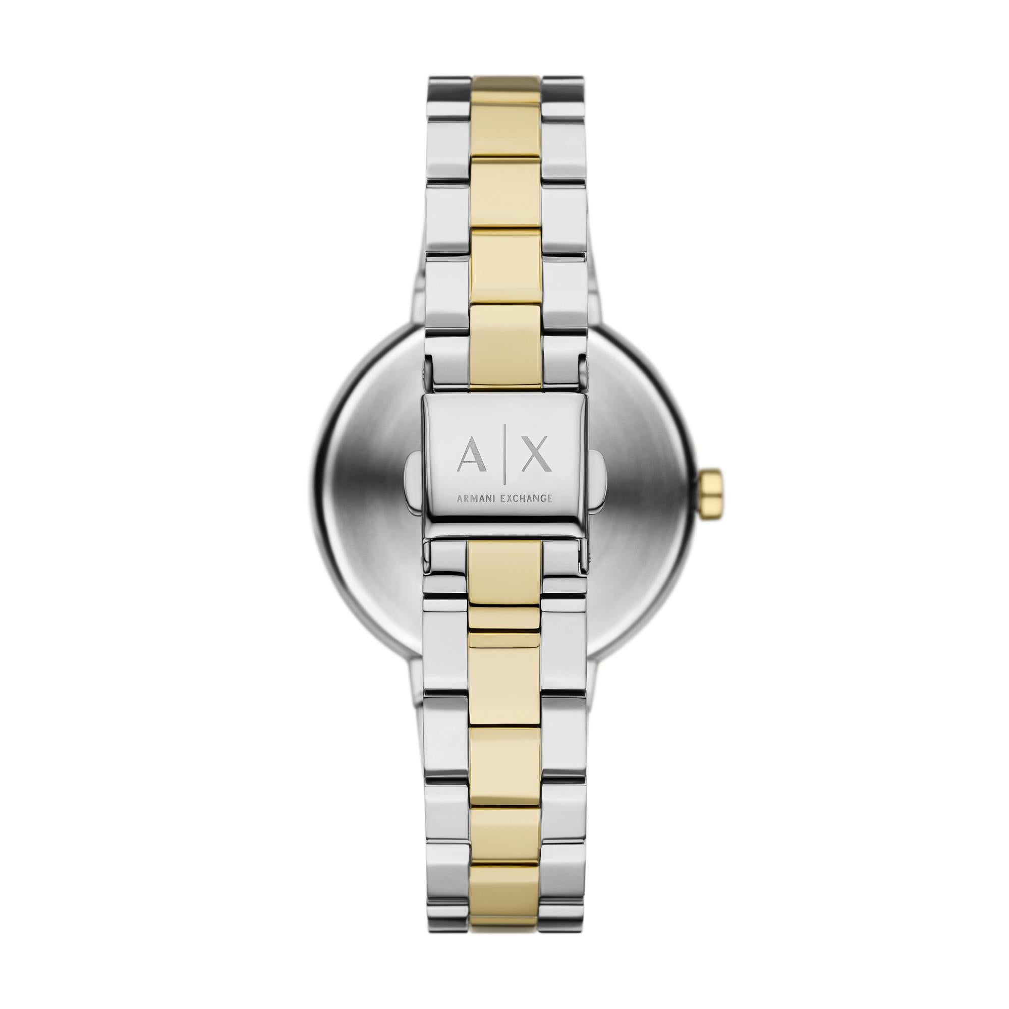 Armani Exchange Jackie Quartz Green Dial Stainless Steel Strap Ladies Watch AX5176