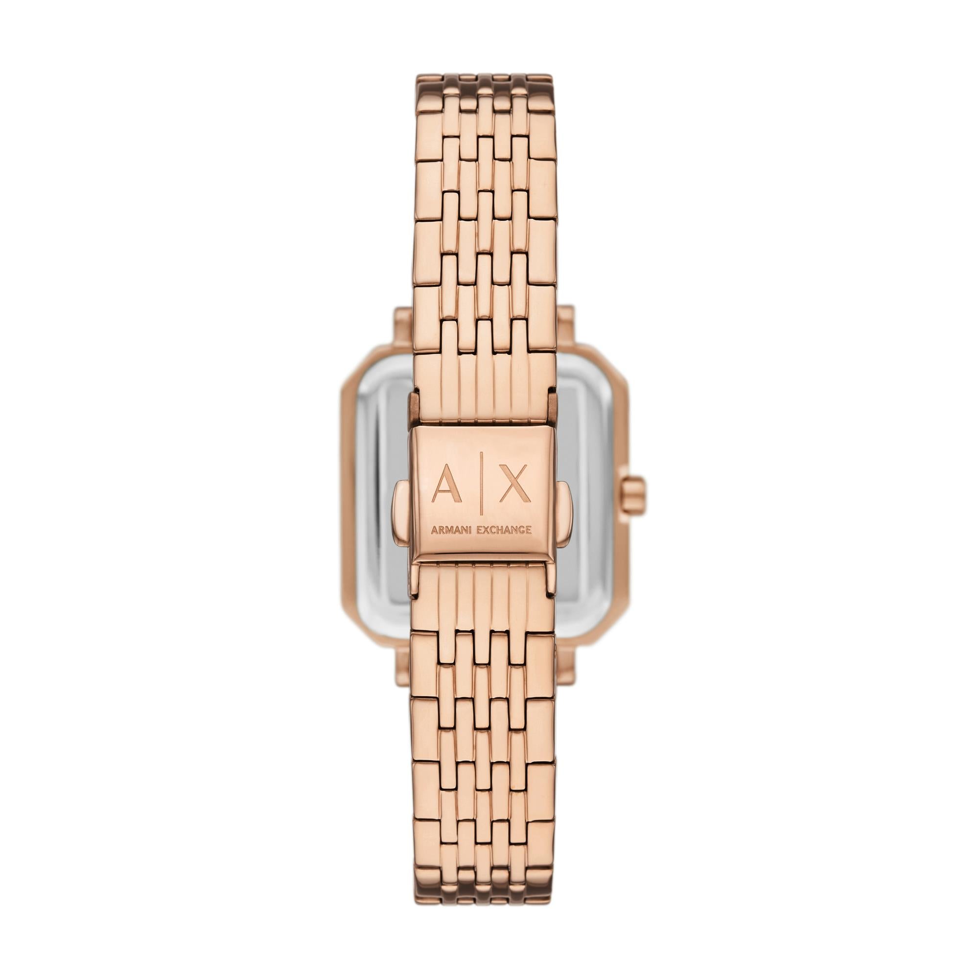 Armani Exchange Black Dial Stainless Steel Strap Ladies Watch AX5729