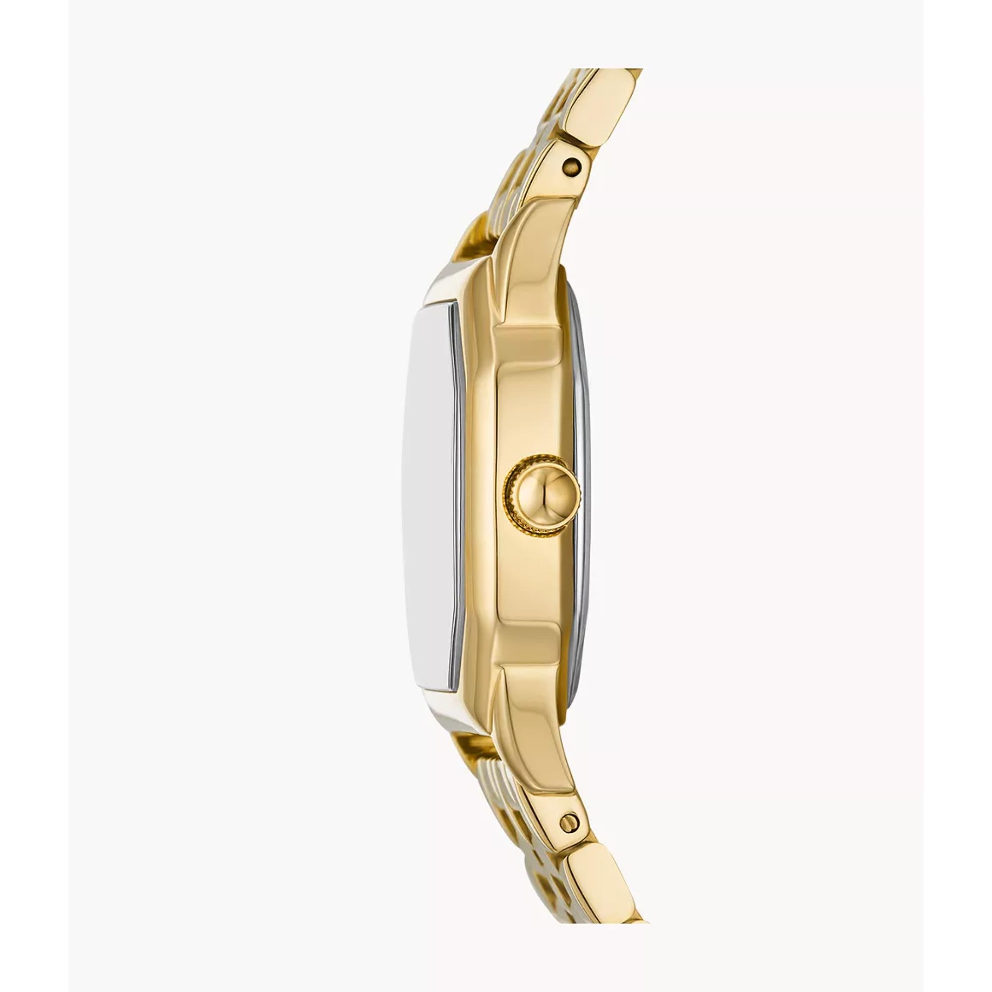Fossil Harlow Gold-Tone Cream Dial Stainless Steel Ladies Watch ES5361