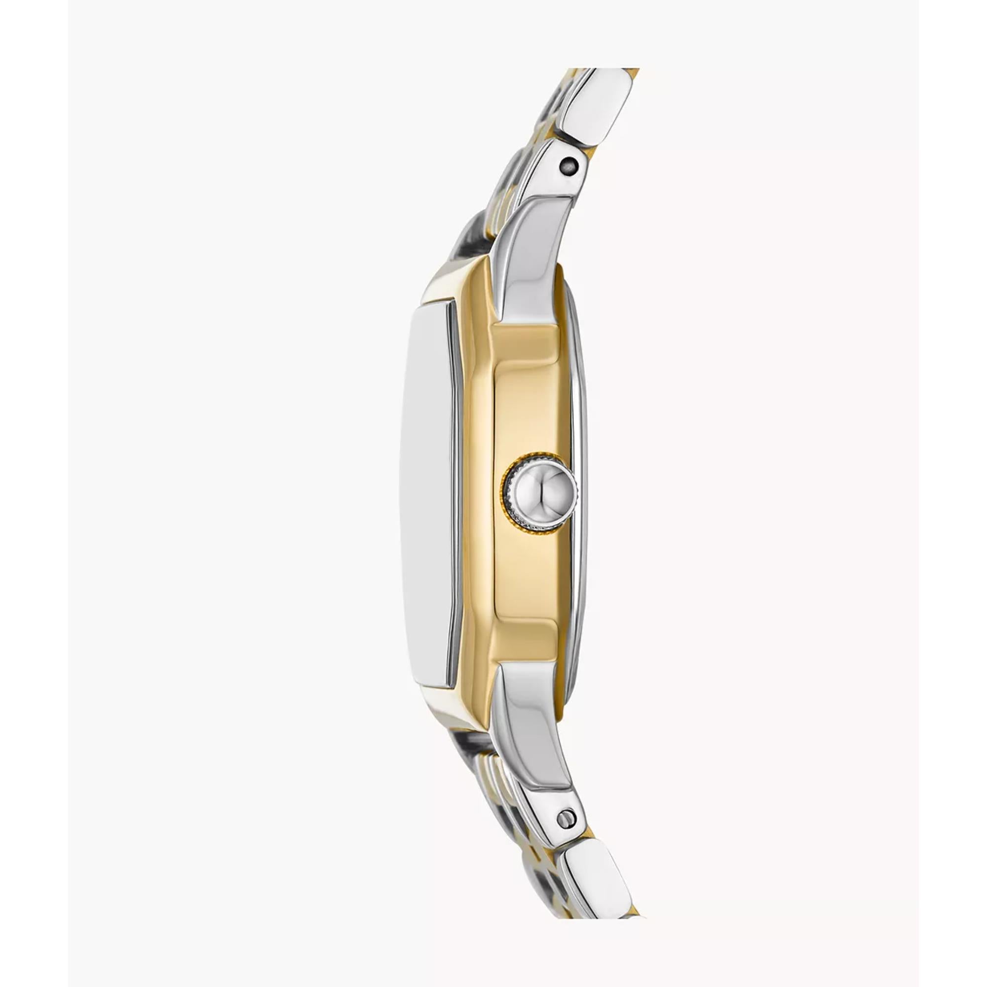 Fossil Harlow Two-Tone Cream Dial Stainless Steel Ladies Watch ES5362