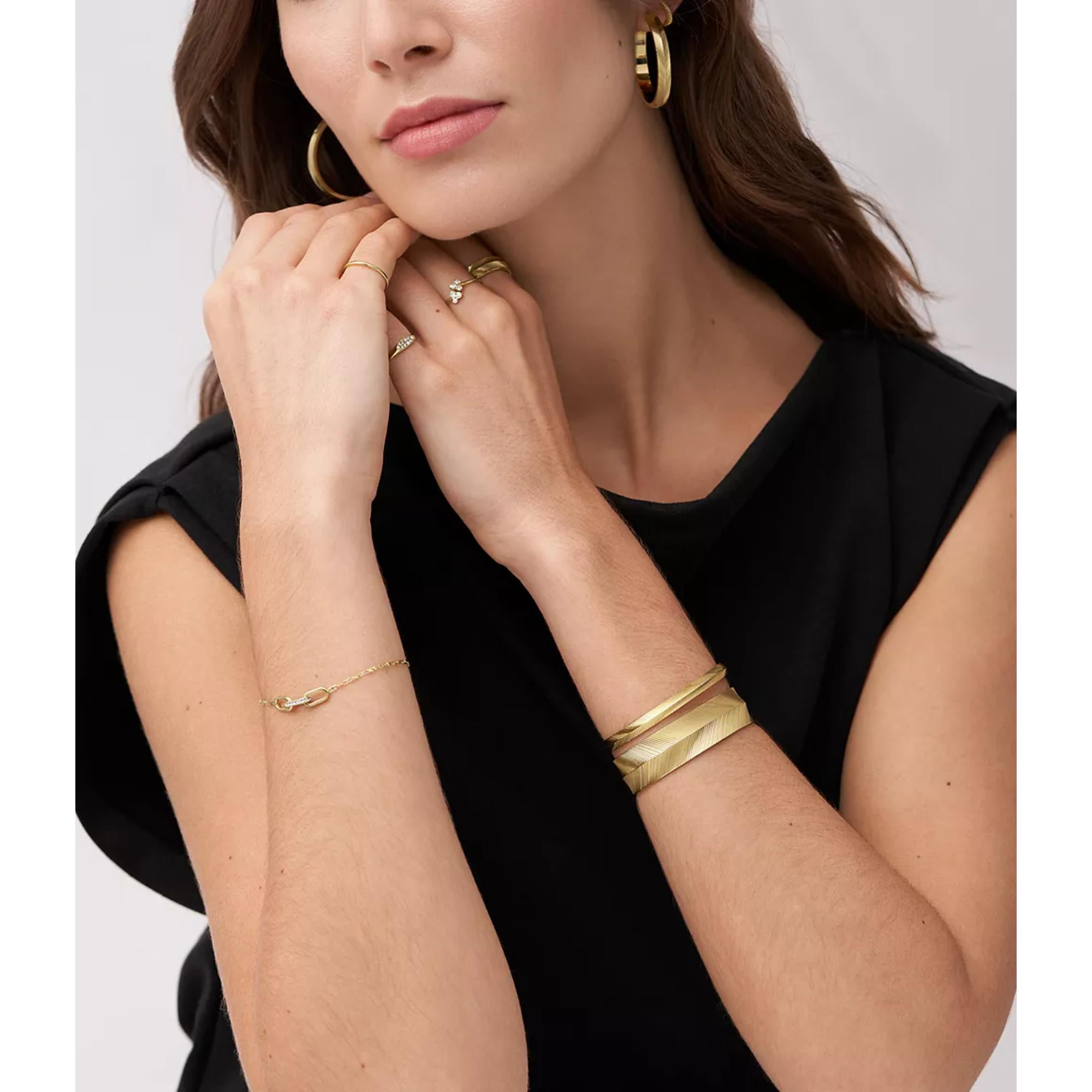 Fossil Heritage D-Link Gold-Tone Stainless Steel Chain Ladies Bracelet JF04525710