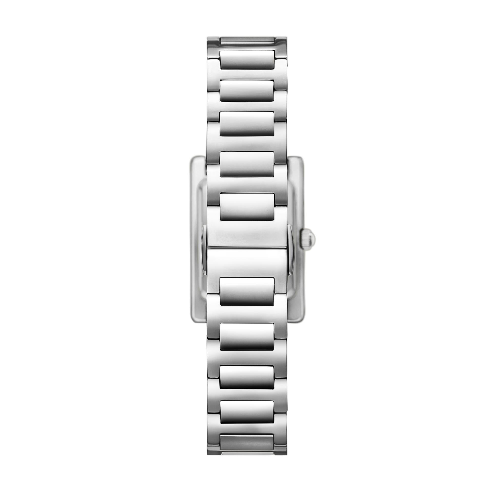 Emporio Armani Two-Hand Mother Of Pearl Dial Stainless Steel Ladies Watch AR11625