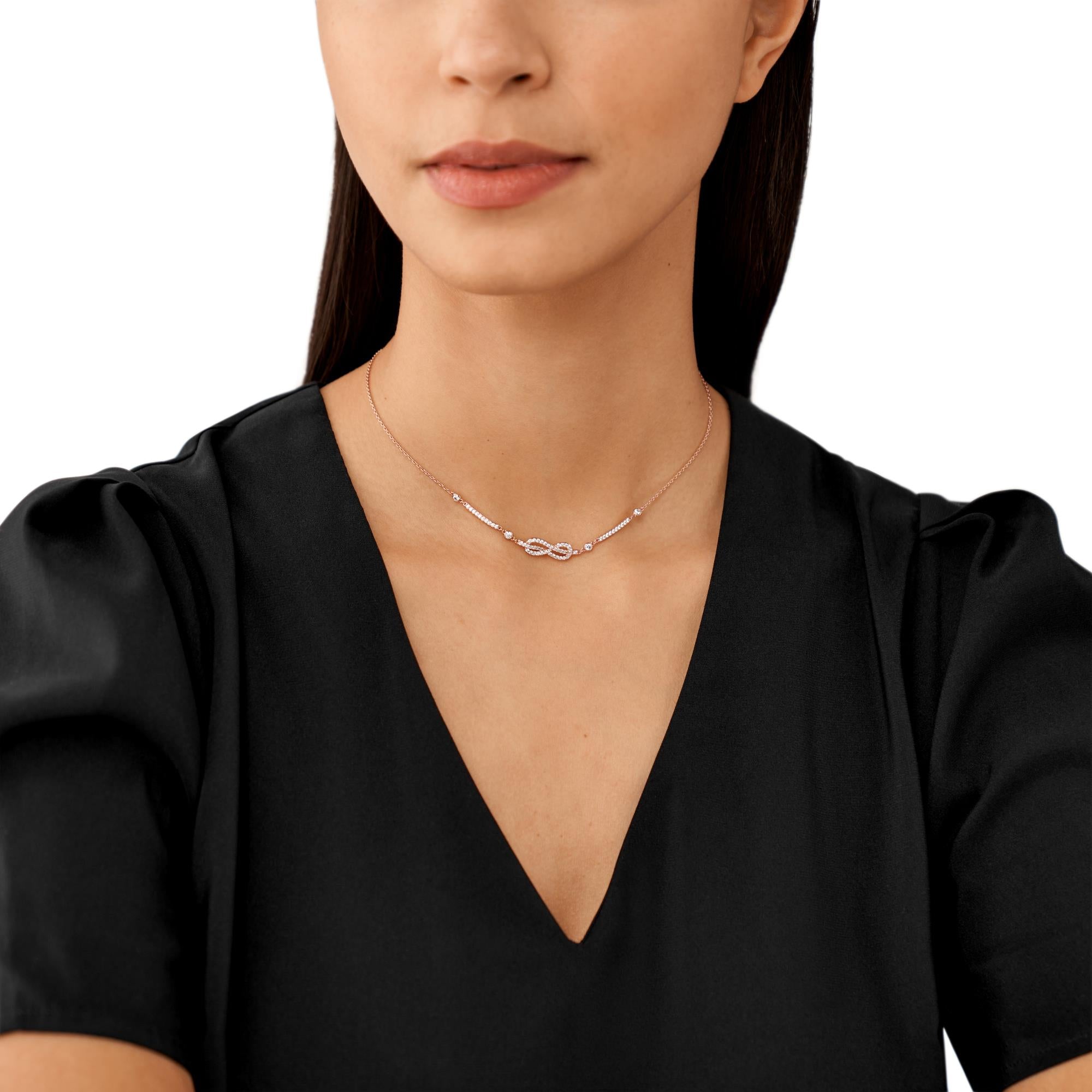 Emporio Armani Rose Gold-Tone Brass Station Ladies Necklace EGS3108221