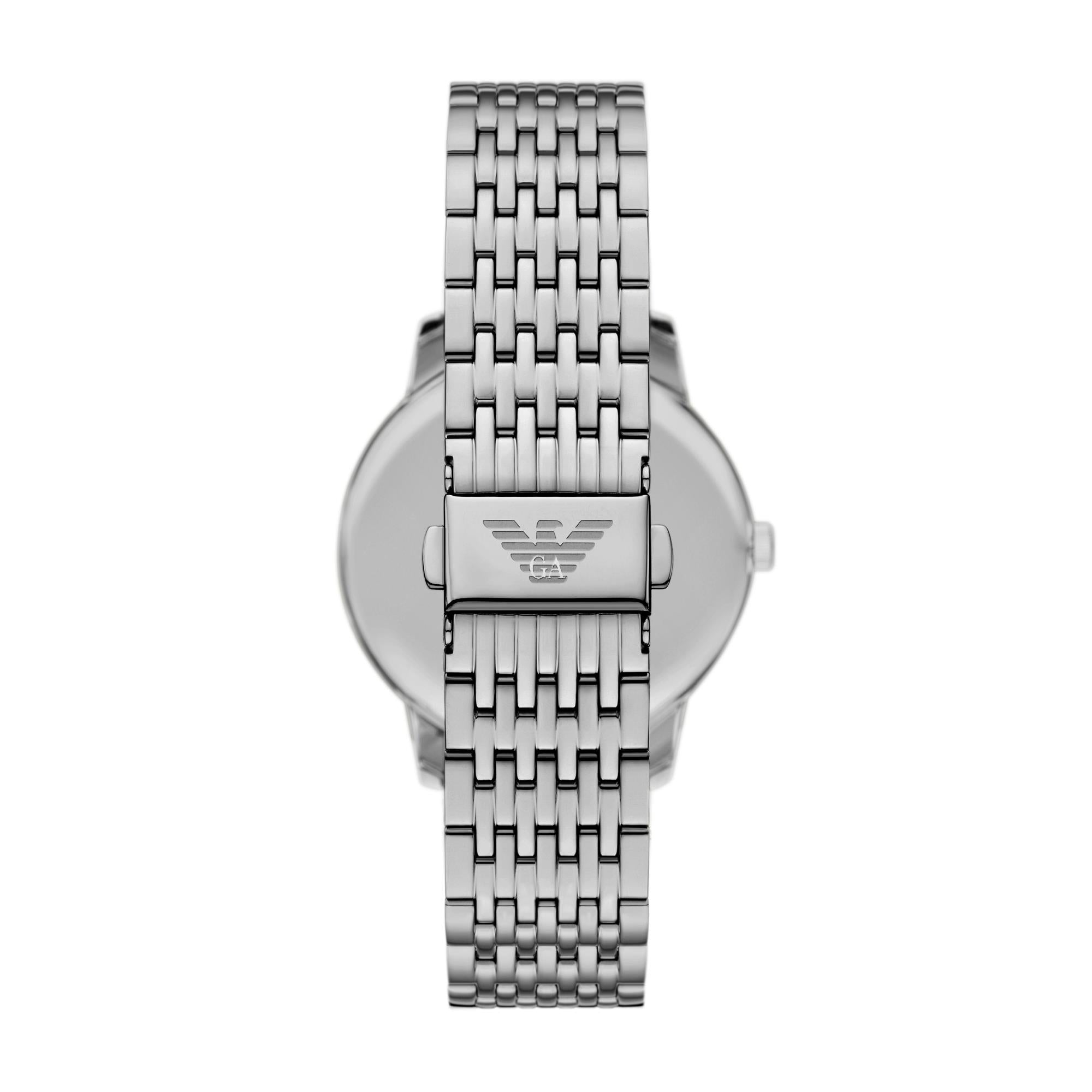 Emporio Armani Blue Dial Stainless Steel Strap Men's Watch AR11674