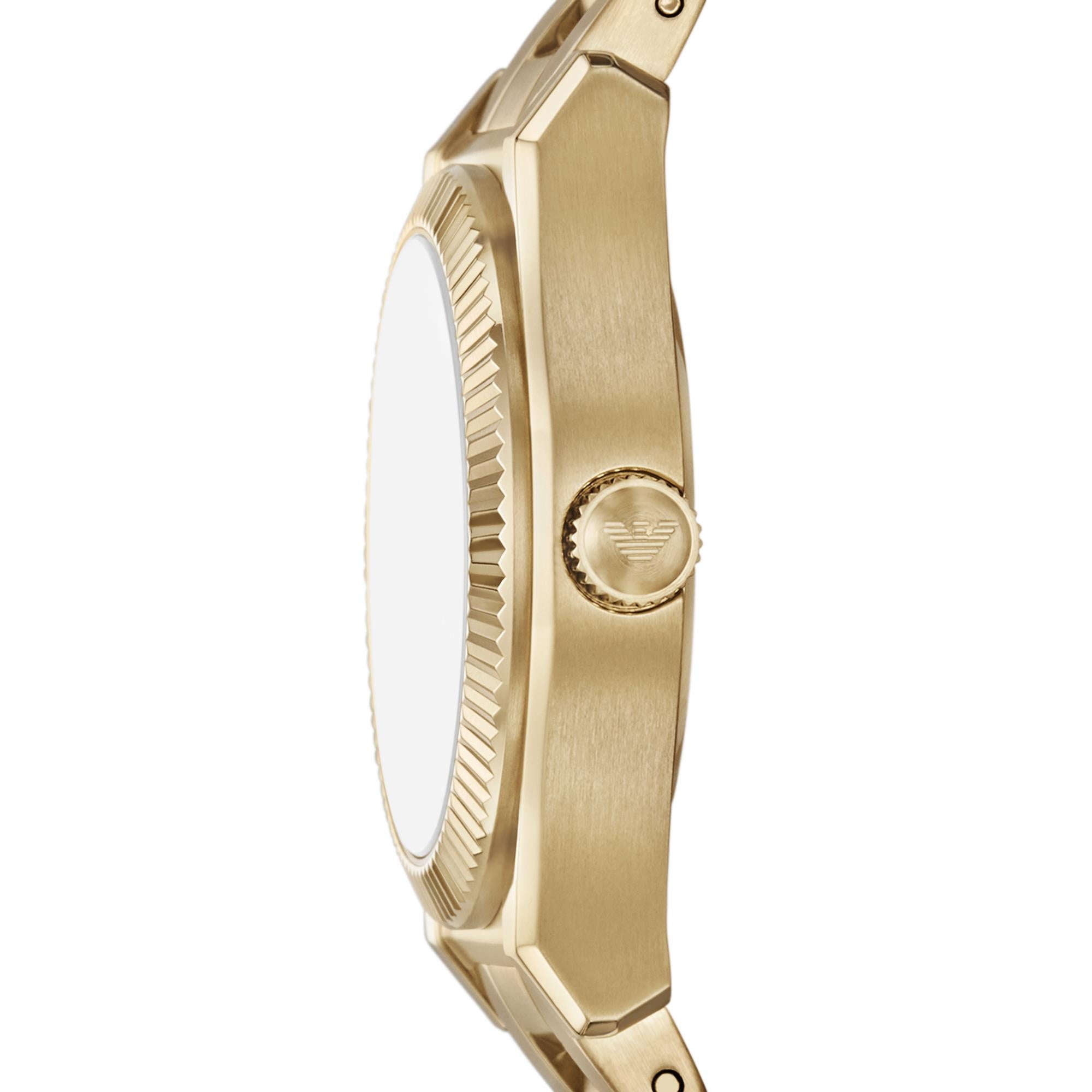 Emporio Armani Mother Of Pearl Dial Gold-Tone Stainless Steel Ladies Watch AR11657
