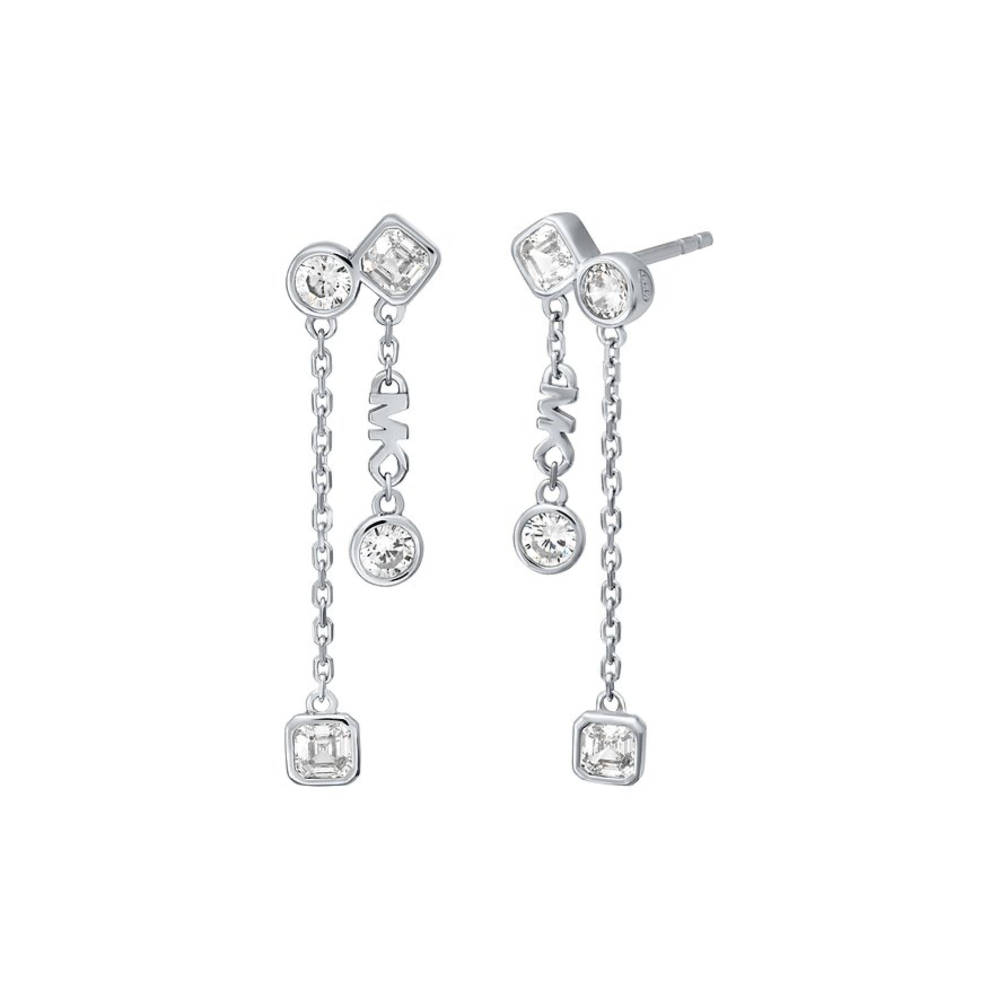 Michael Kors Brilliance Sterling Silver Drop Ladies Earrings MKC1773040