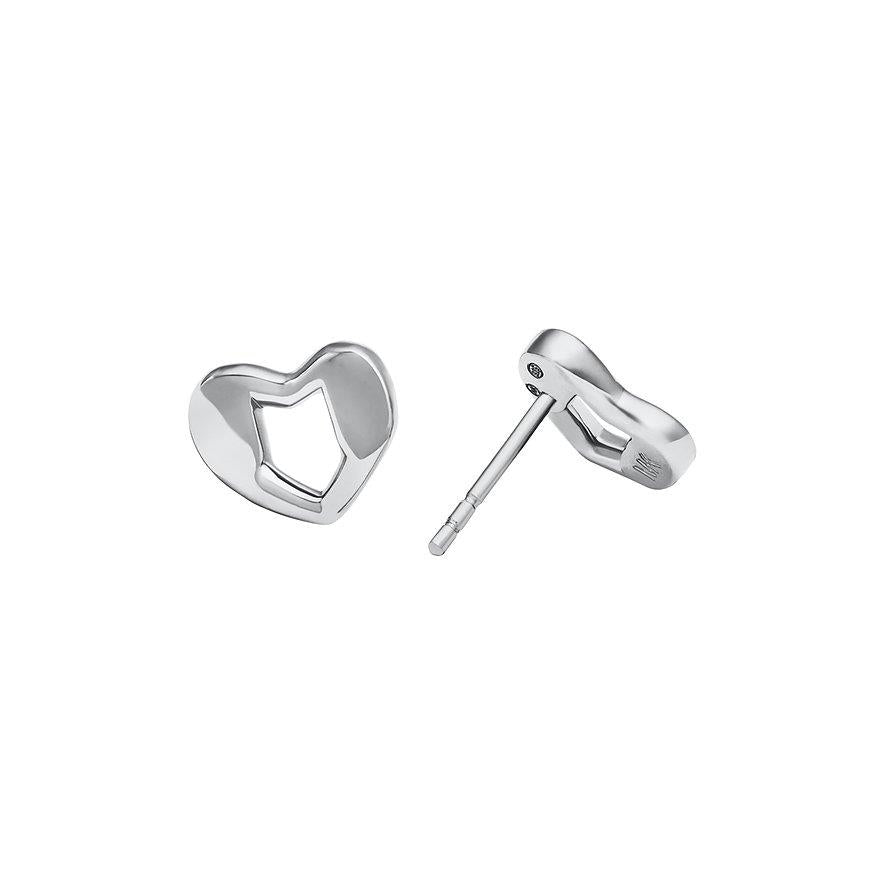 Michael Kors Sterling Silver Heart Stud Ladies Earrings MKC1779040