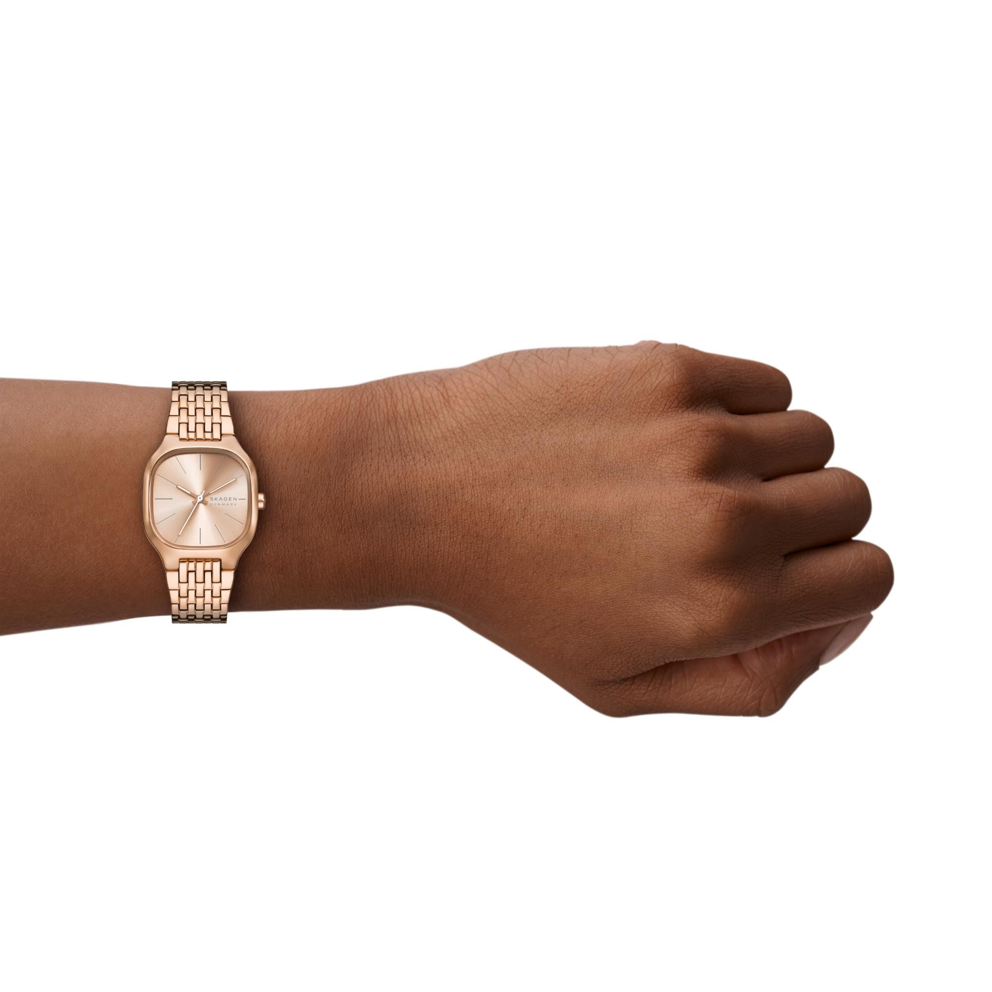 Skagen Lille Rose Gold Dial Stainless Steel Ladies Watch SKW3166