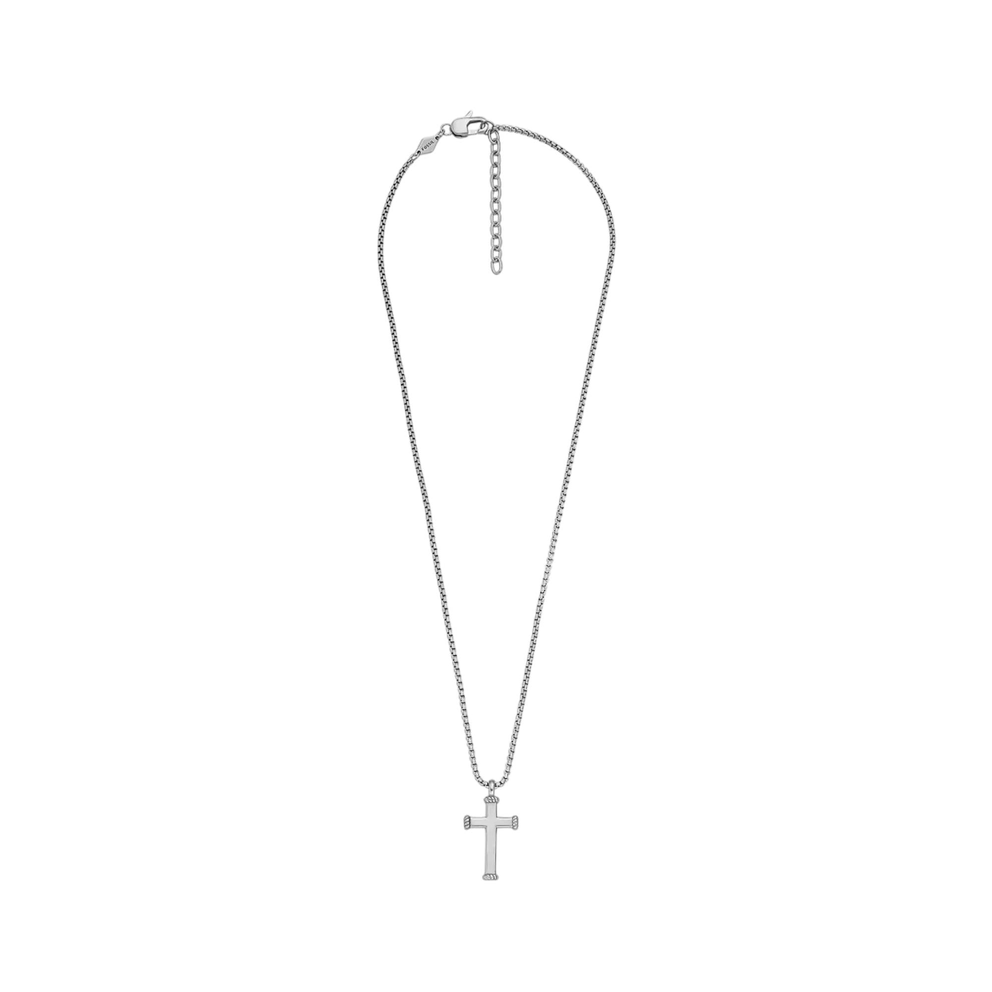 Fossil Meaningful Moments Stainless Steel Pendant Men's Necklace JF04401040