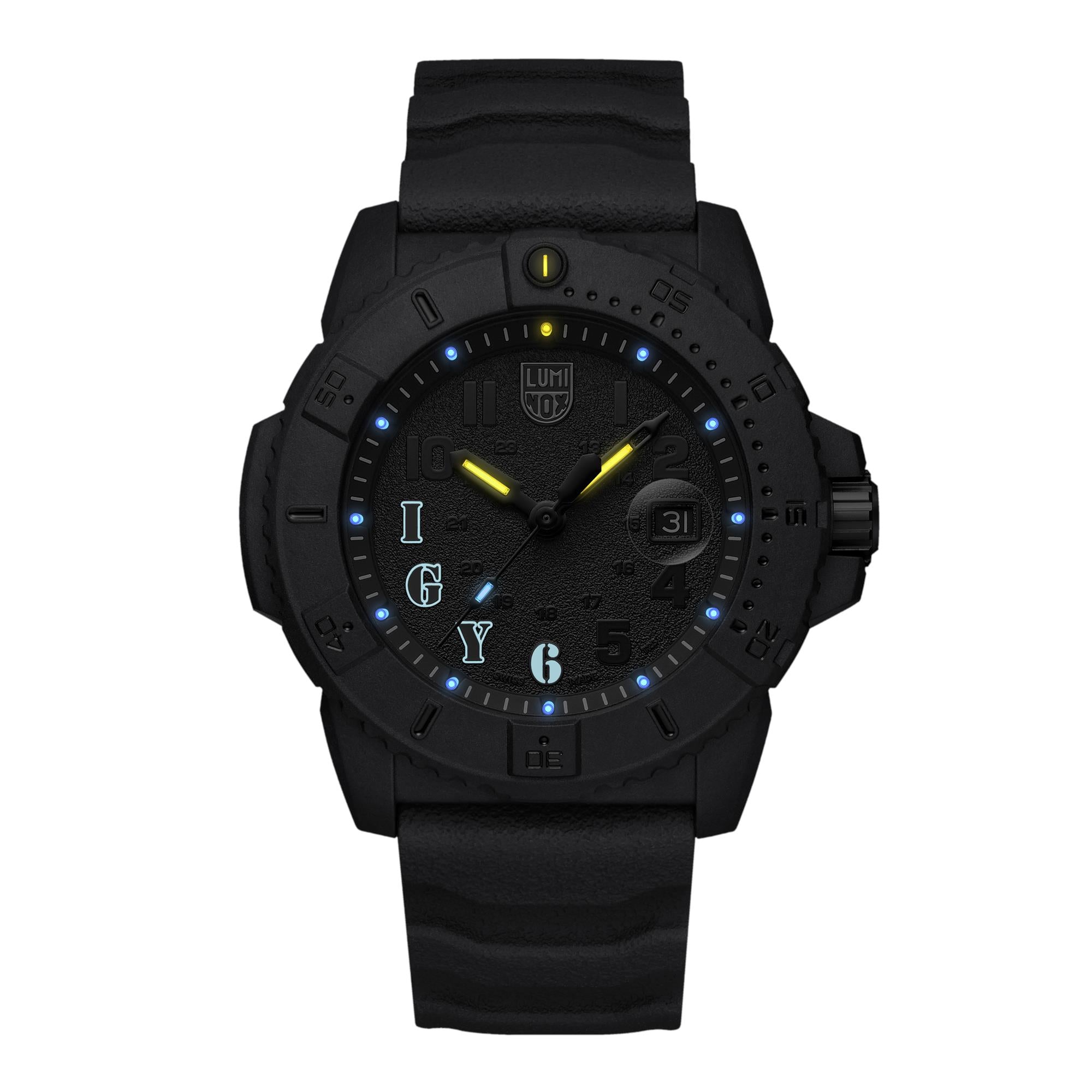 Luminox I GOT YOUR 6' Navy Seal Foundation 3600 Black Dial Rubber Strap Men's Watch XS.3611.IGY6.NSF