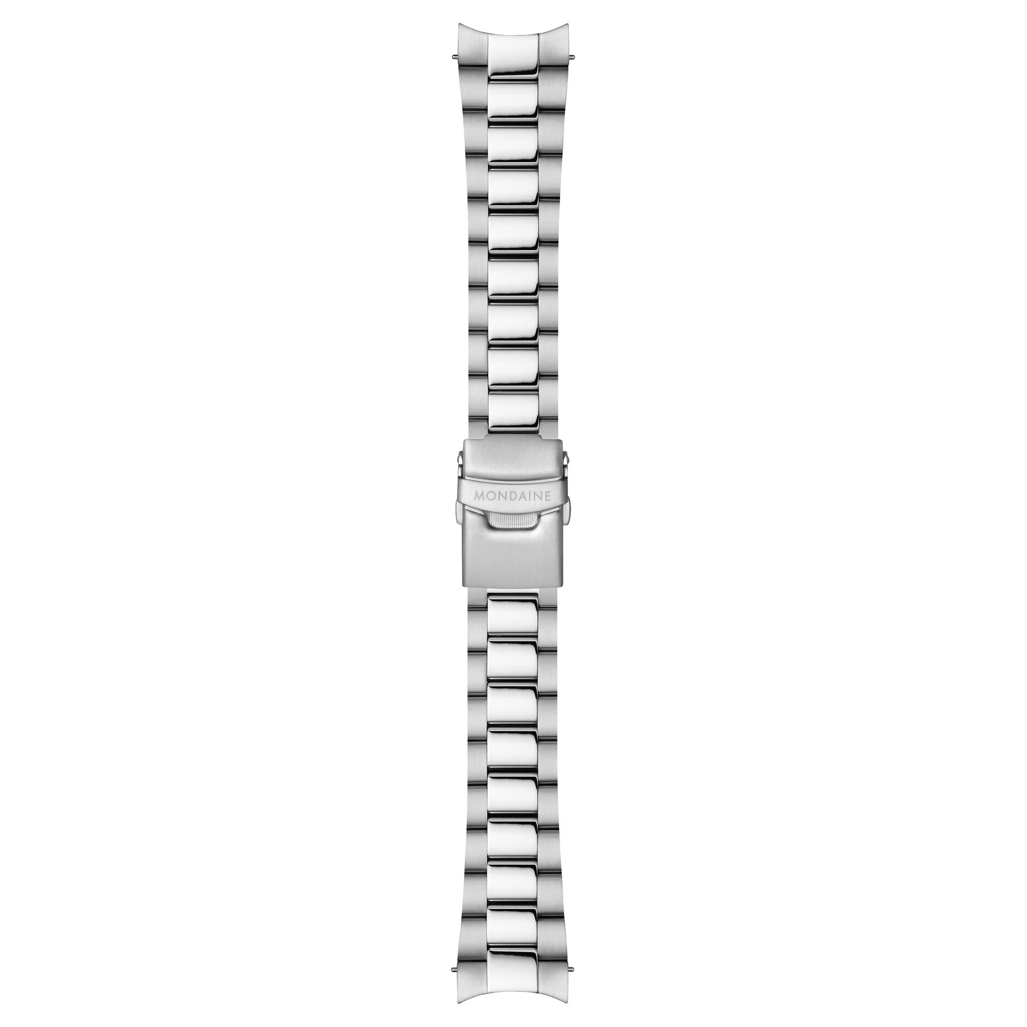 Mondaine Numeri Quartz White Dial Stainless Steel Strap Men's Watch MSN.4211B.SK