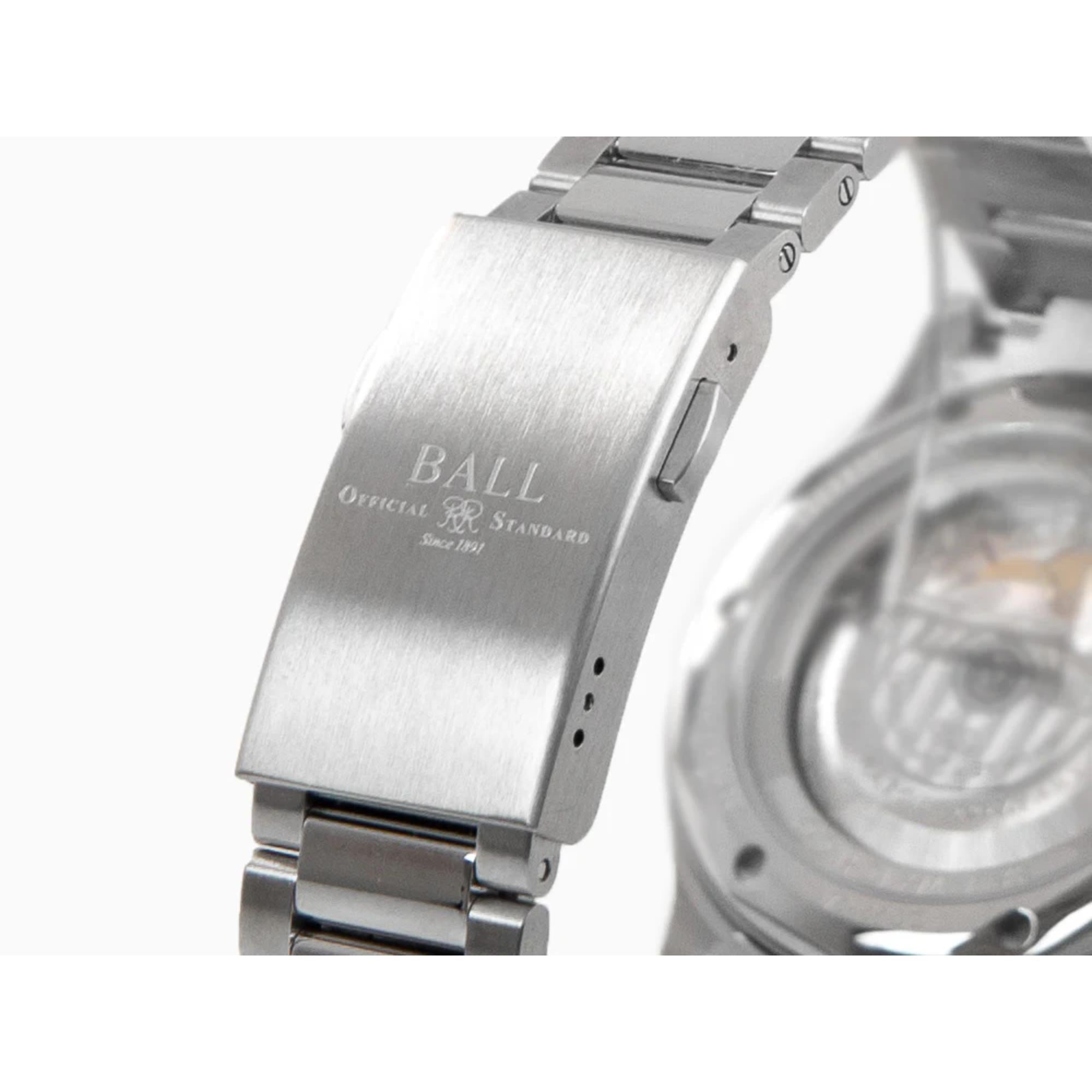 BALL Diver Worldtime Automatic Black Dial Silver Stainless Steel Bracelet Men's Watch DG2232A-SC-BK