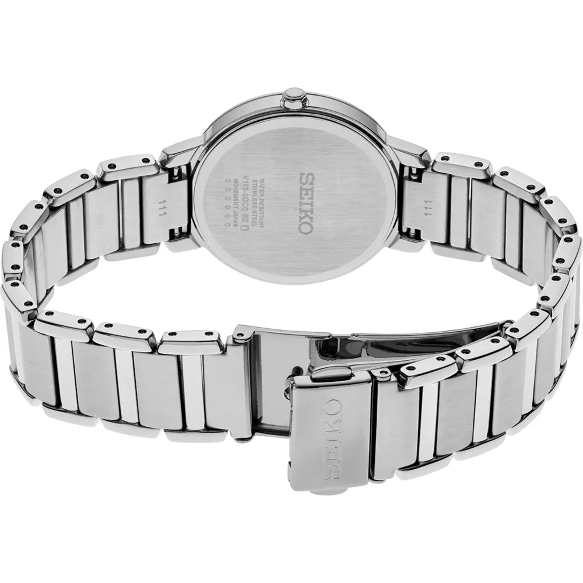Seiko Conceptual Solar Mother of Pearl Dial Stainless Steel Strap Women's Watch SUP467P1