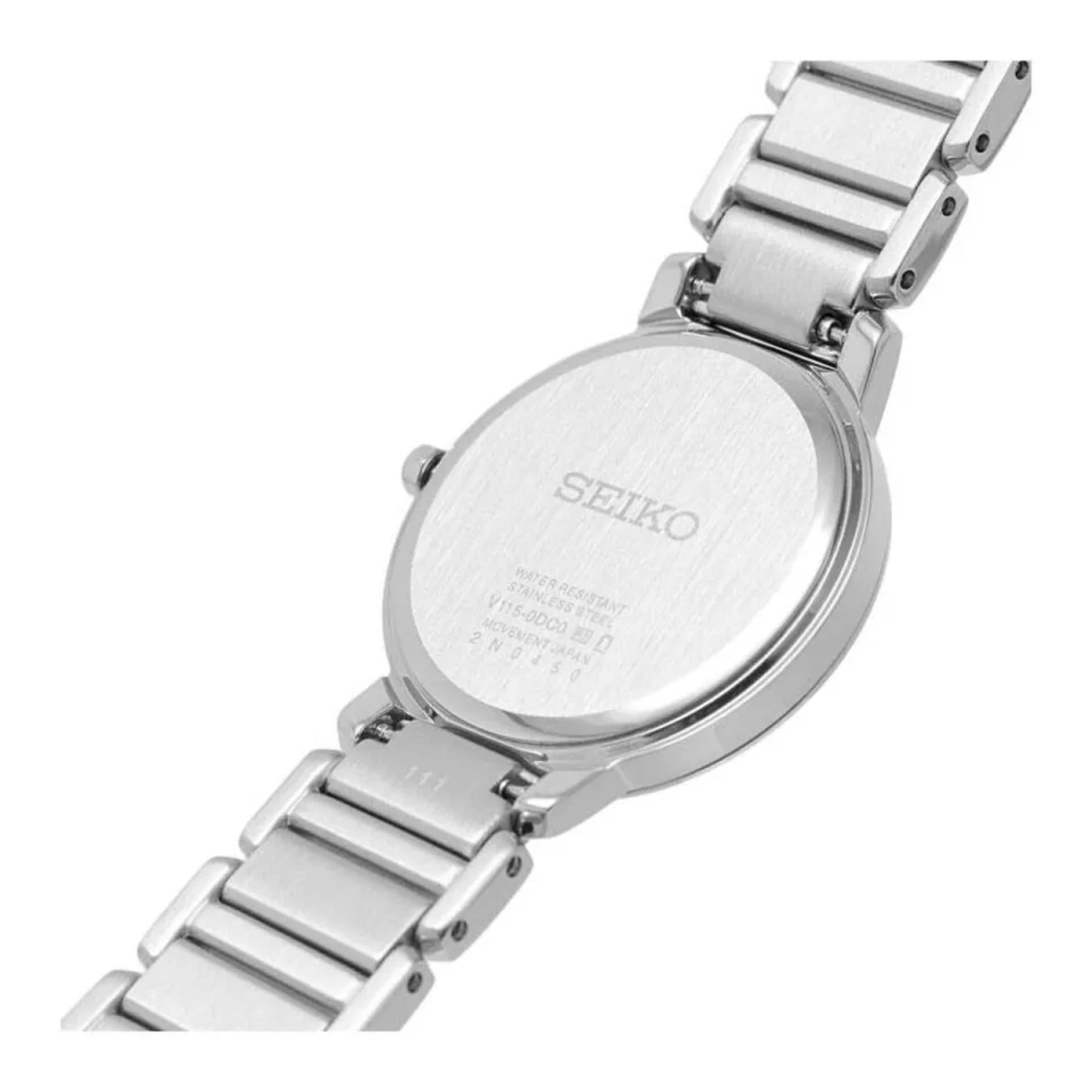 Seiko Conceptual Solar Mother of Pearl Dial Stainless Steel Strap Women's Watch SUP467P1
