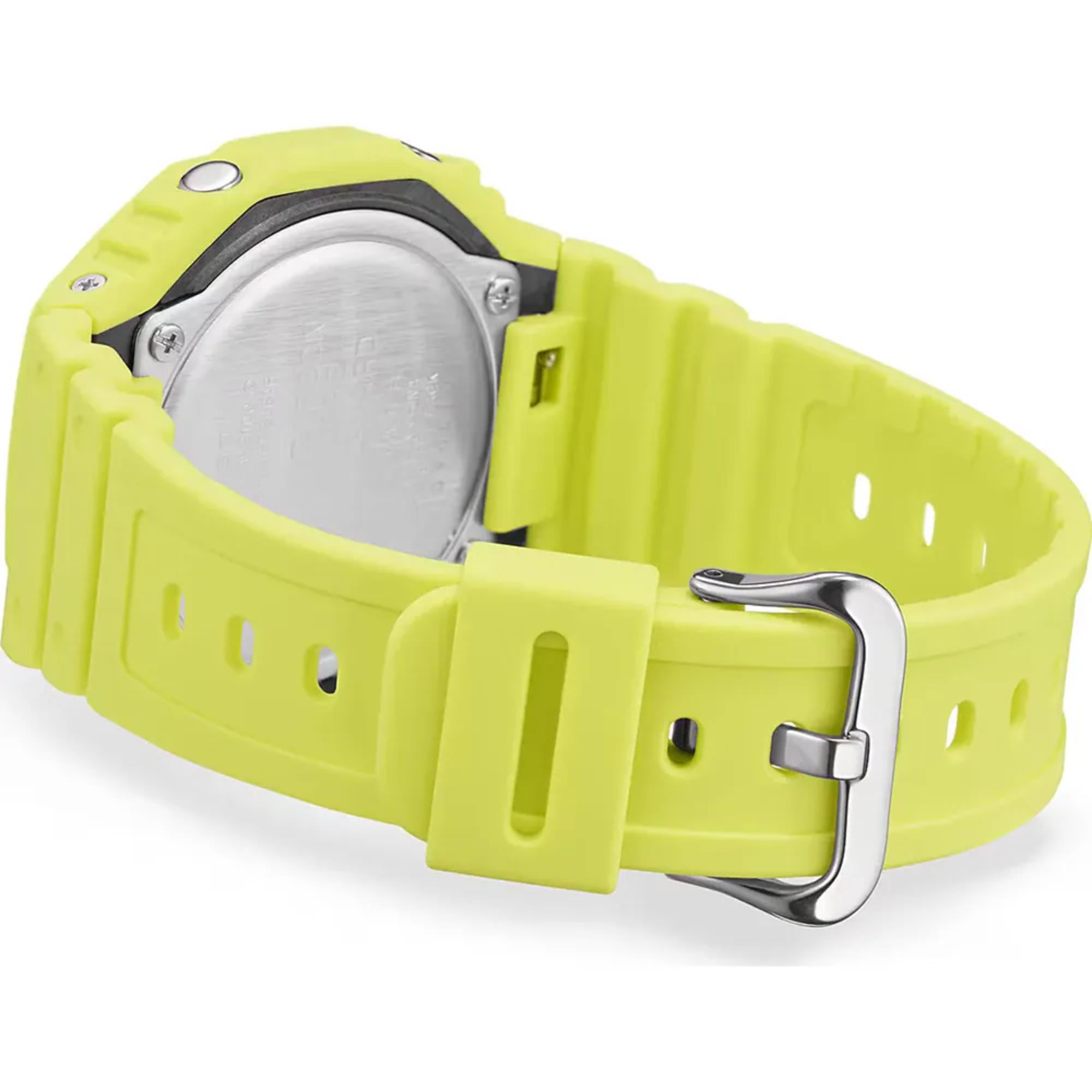 Casio G-Shock 2100 Series Analog-Digital Volt Yellow Dial Resin Strap Unisex Watch GA-2100-9A9ER