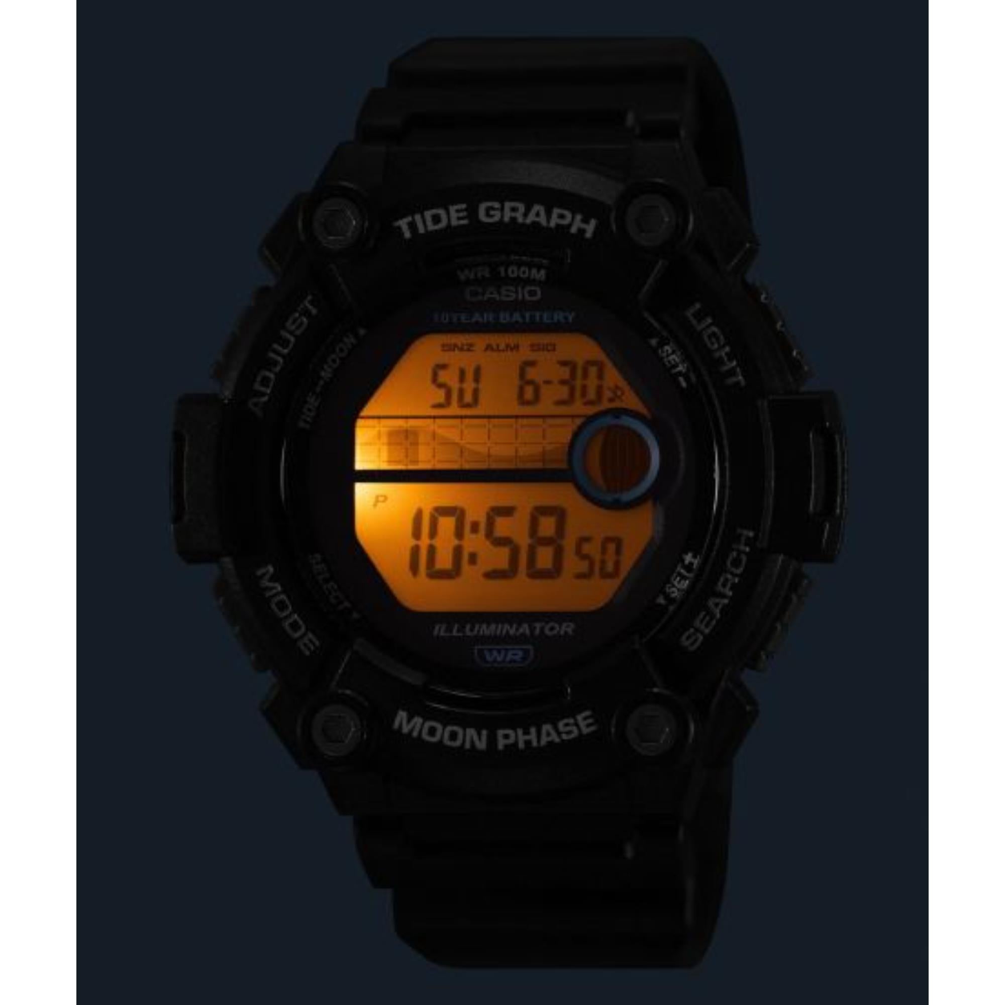 Casio Tide Graph Moon Phase Digital Resin Strap Men's Watch WS-1300H-8AVEF