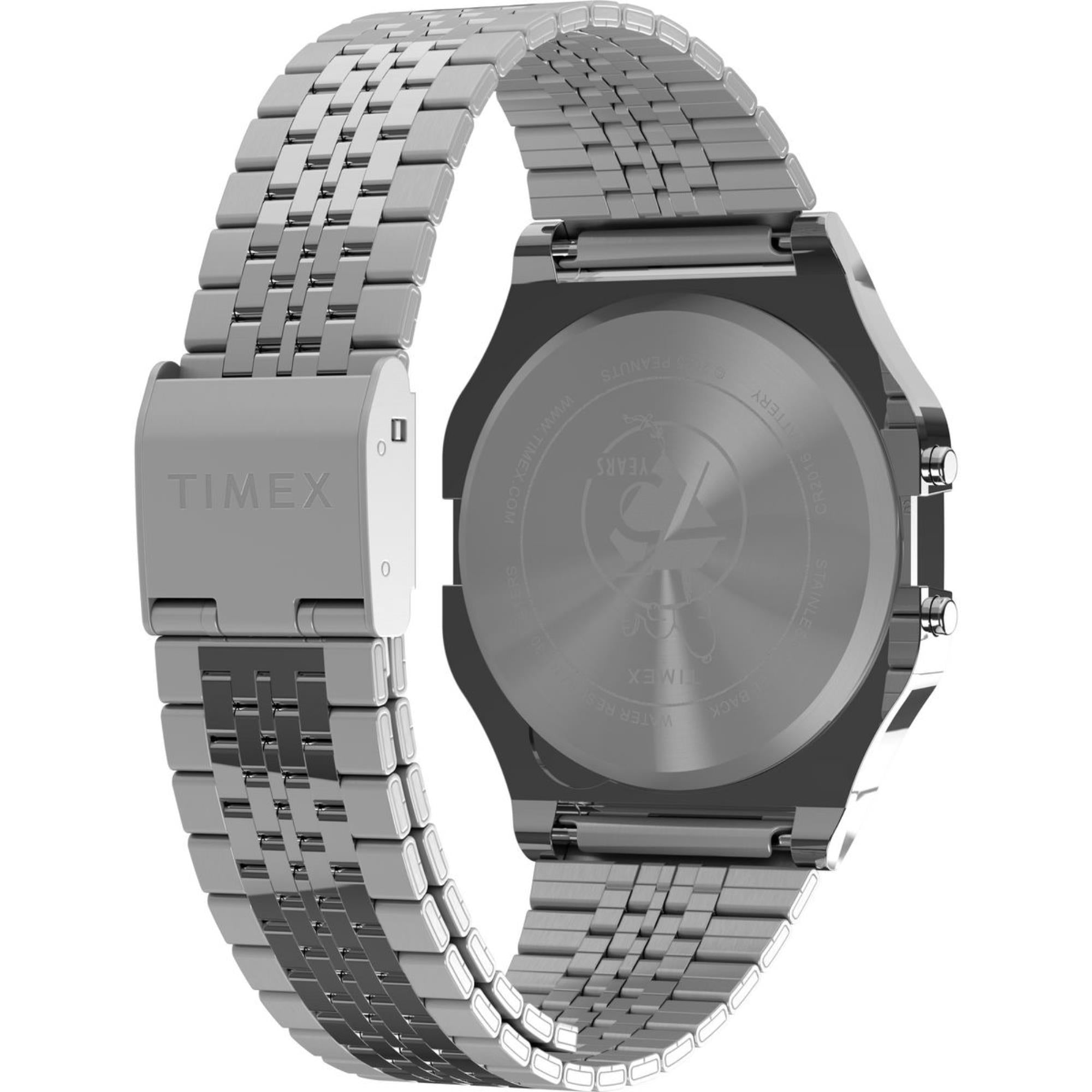 Timex x Peanuts T80 75th Anniversary Edition Digital Stainless Steel Bracelet Men's WatchTW2Y20000