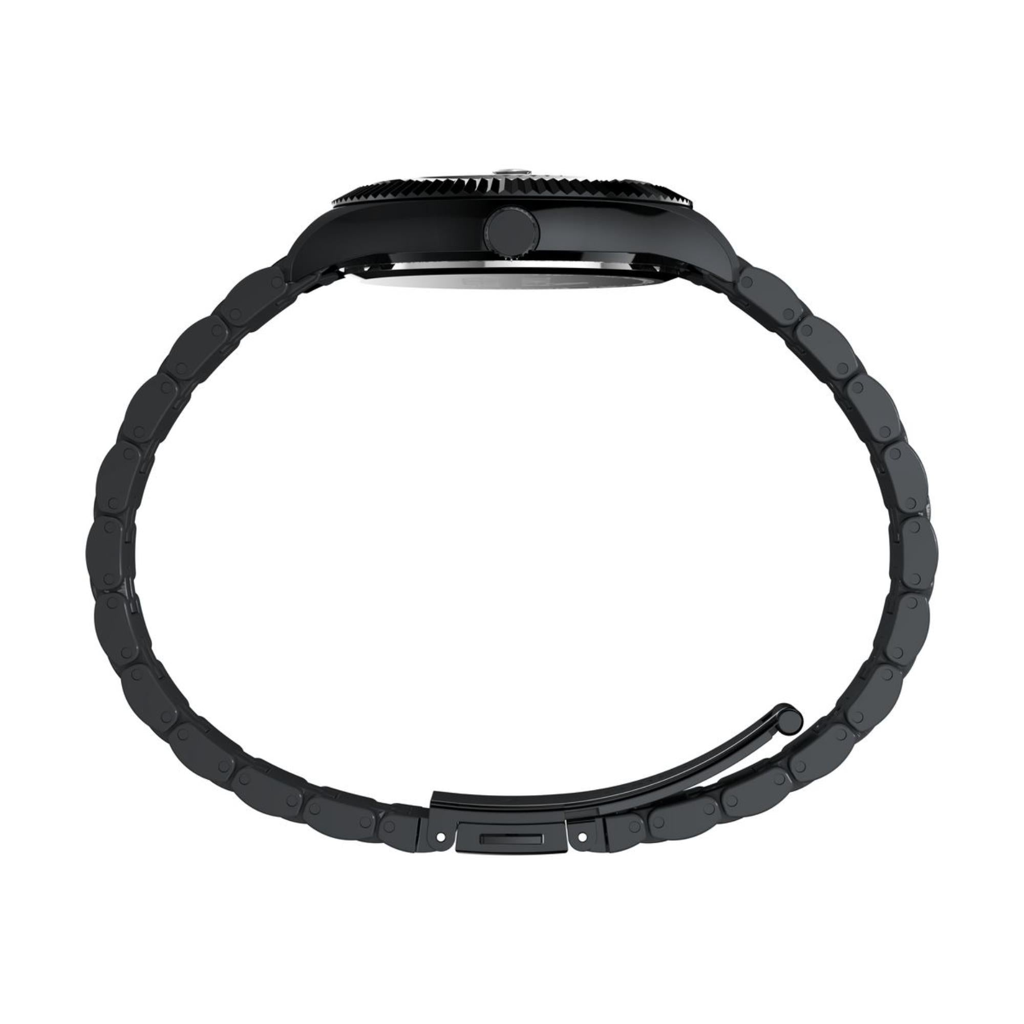 Timex Wednesday Legacy Black Dial Stainless Steel Men's Watch TW2Y19600