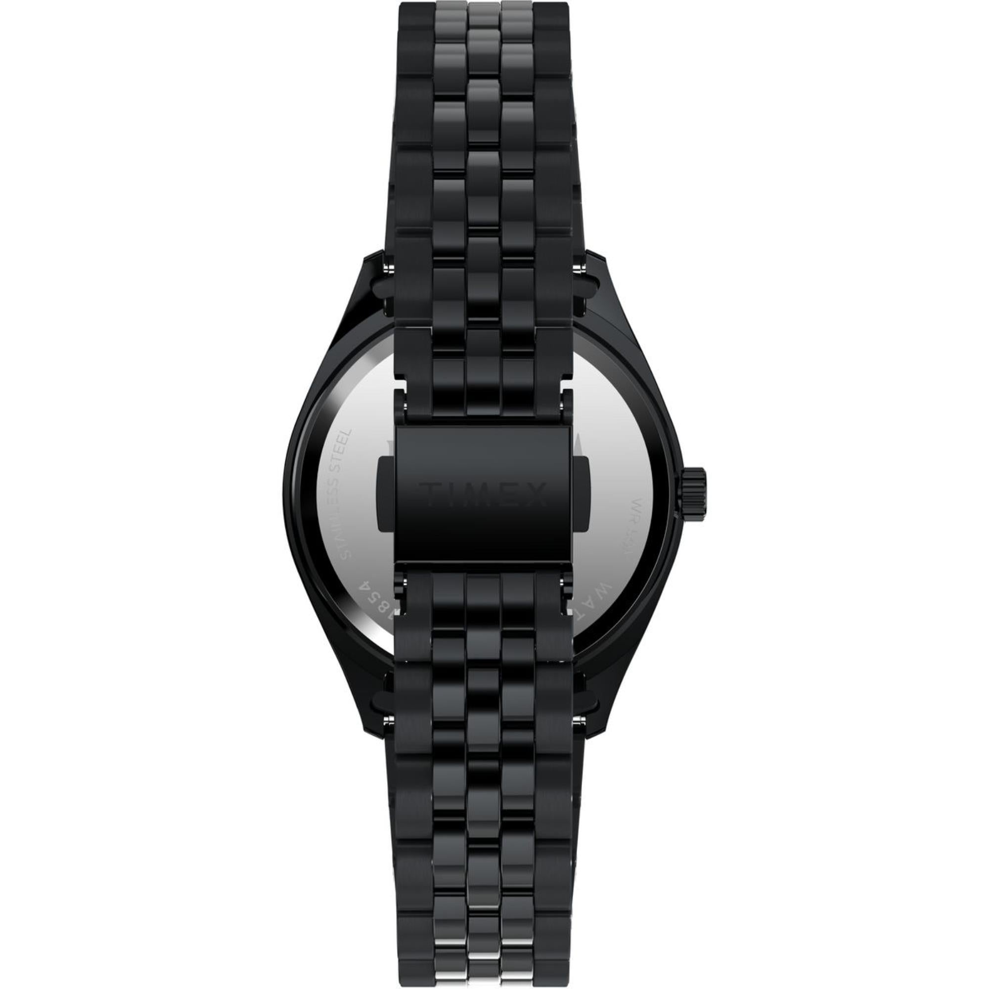 Timex Wednesday Legacy Black Dial Stainless Steel Men's Watch TW2Y19600