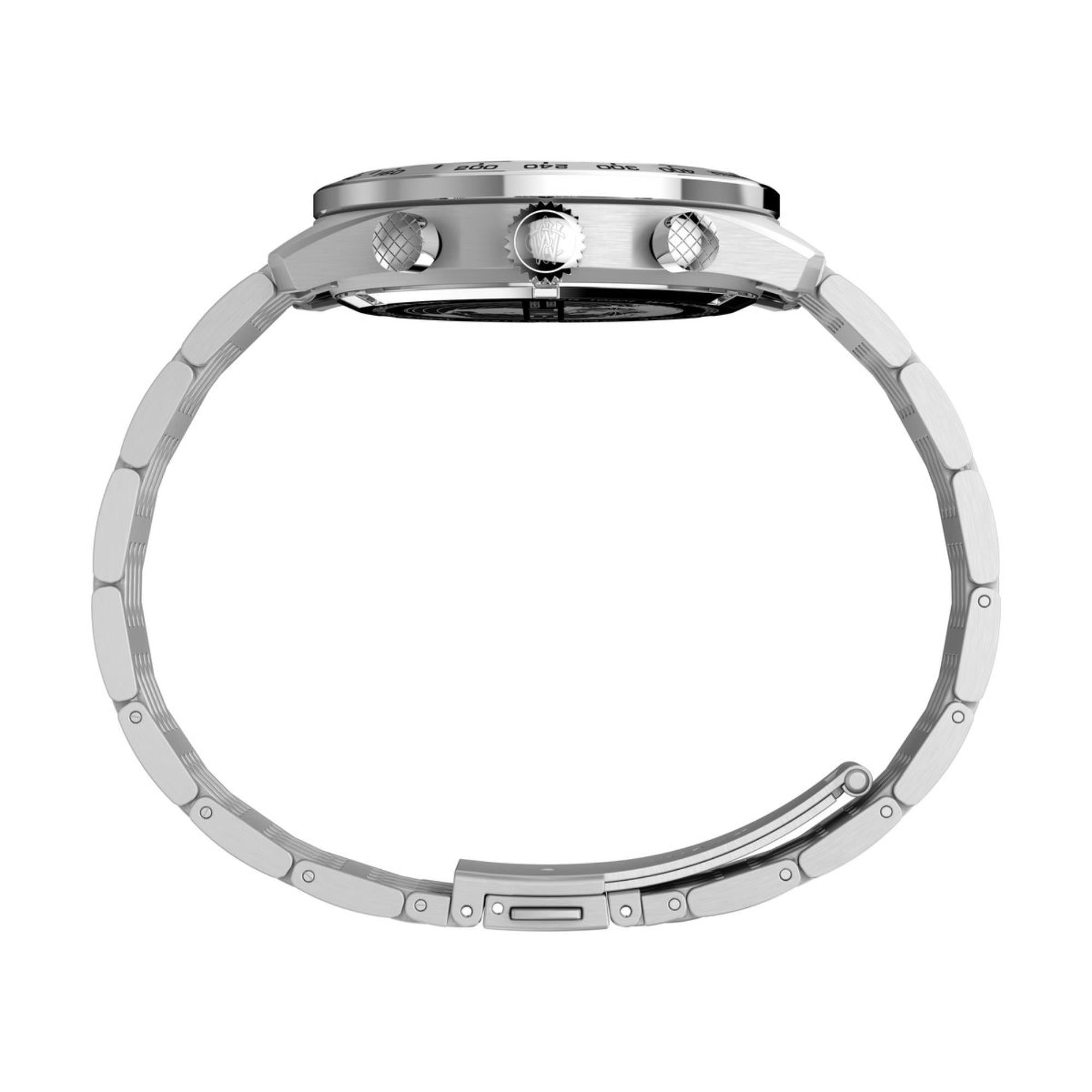Timex Waterbury Traditional Chronograph Silver Dial Stainless Steel Strap Men's Watch TW2Y18700